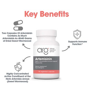 Foto 4 | Suplemento De Artemisinina Del Allergy Research Group, 100 Mg, 90 Cápsulas - Venta Internacional.