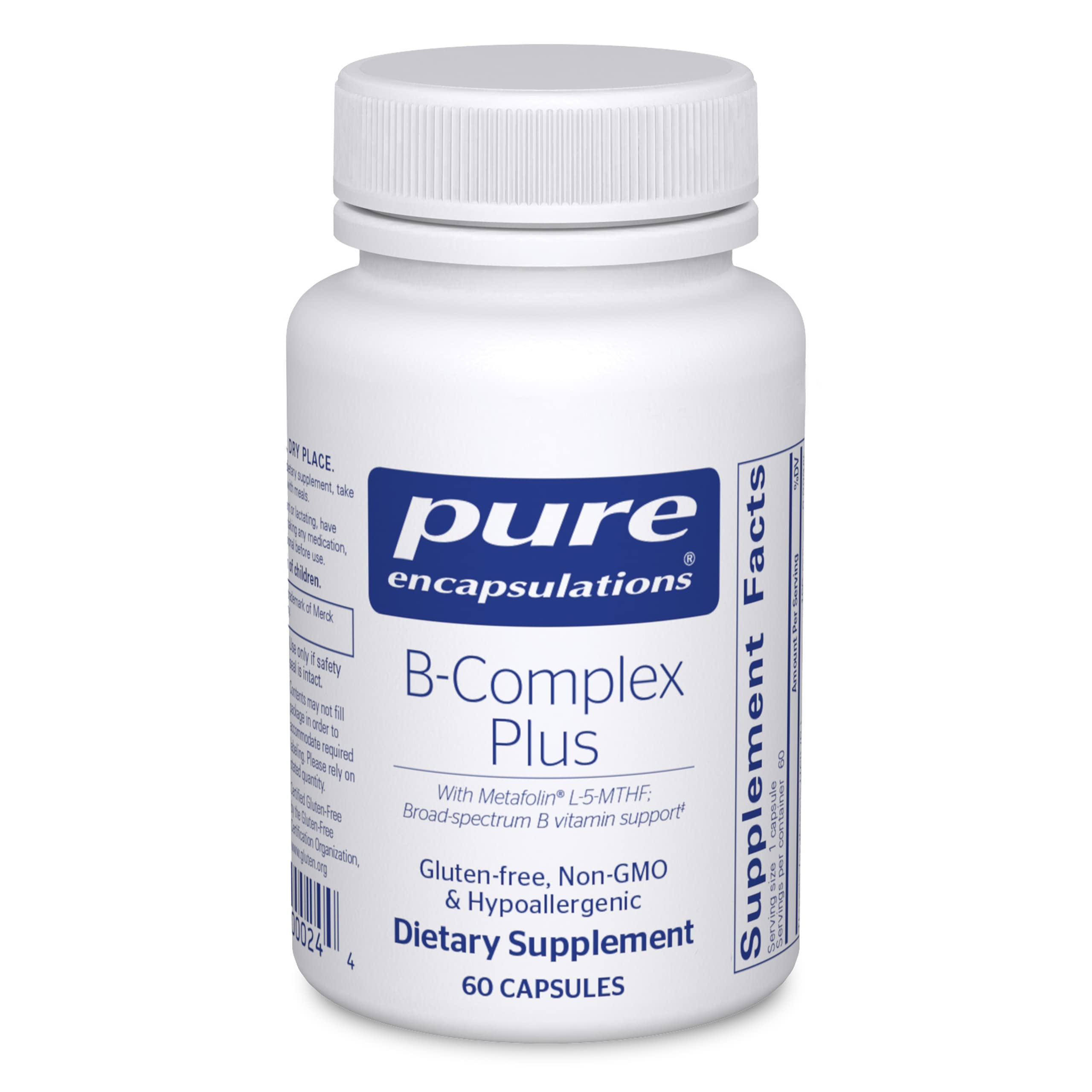 Foto 2 pulgar | Suplemento B-complex Plus De Pure Encapsulations, 60 Cápsulas - Venta Internacional.