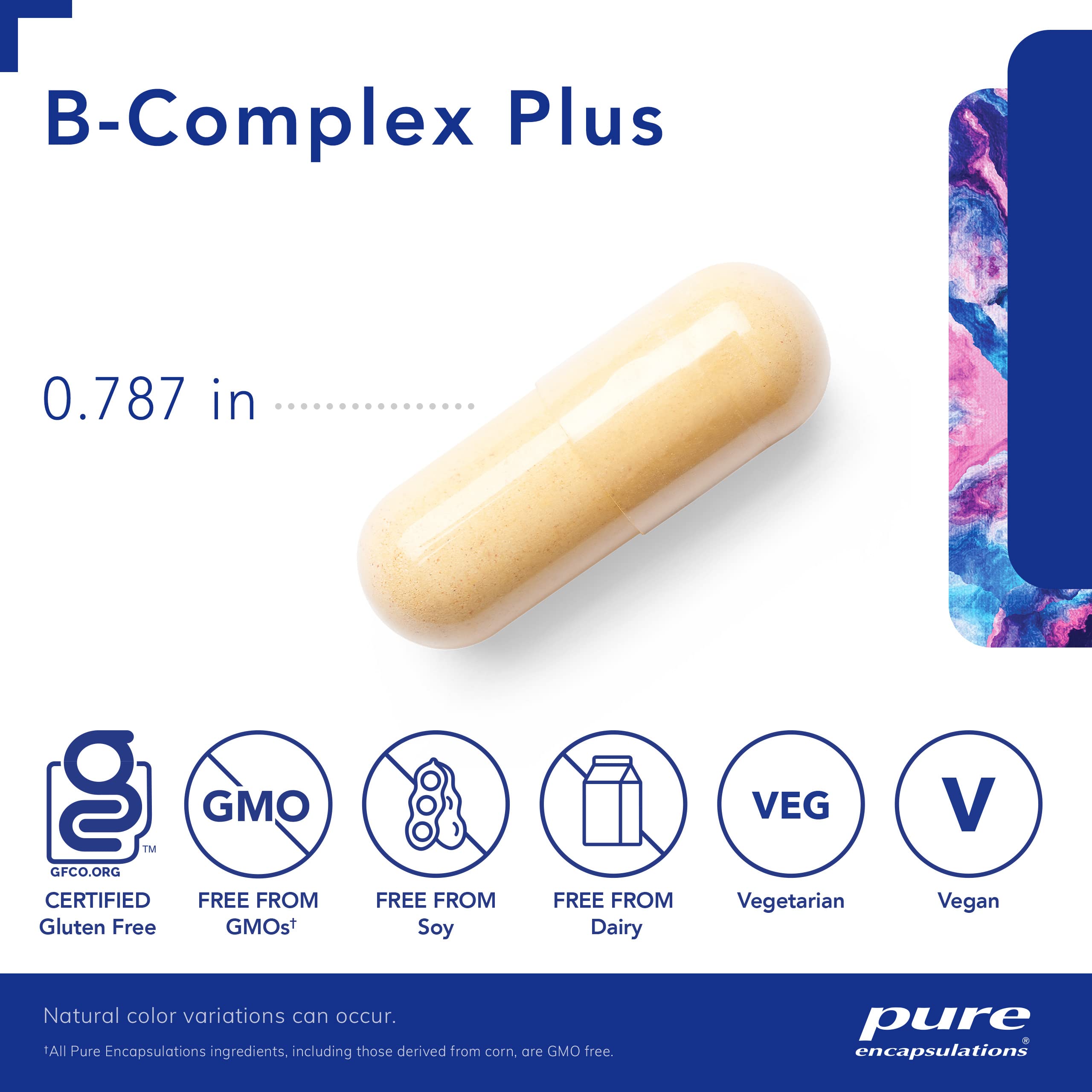 Foto 4 pulgar | Suplemento B-complex Plus De Pure Encapsulations, 60 Cápsulas - Venta Internacional.
