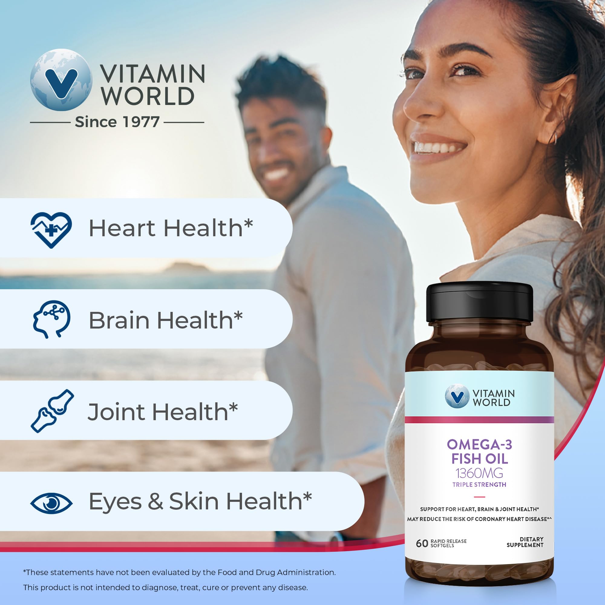 Foto 4 | Suplemento De Aceite De Pescado Omega 3 De Triple Potencia De Vitamin World - Venta Internacional.