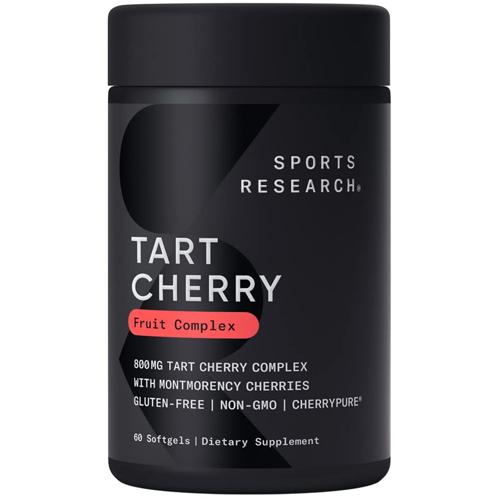 Suplemento Sports Research Tarta Concentrado De Cereza, 60 Cápsulas Blandas - Venta Internacional.