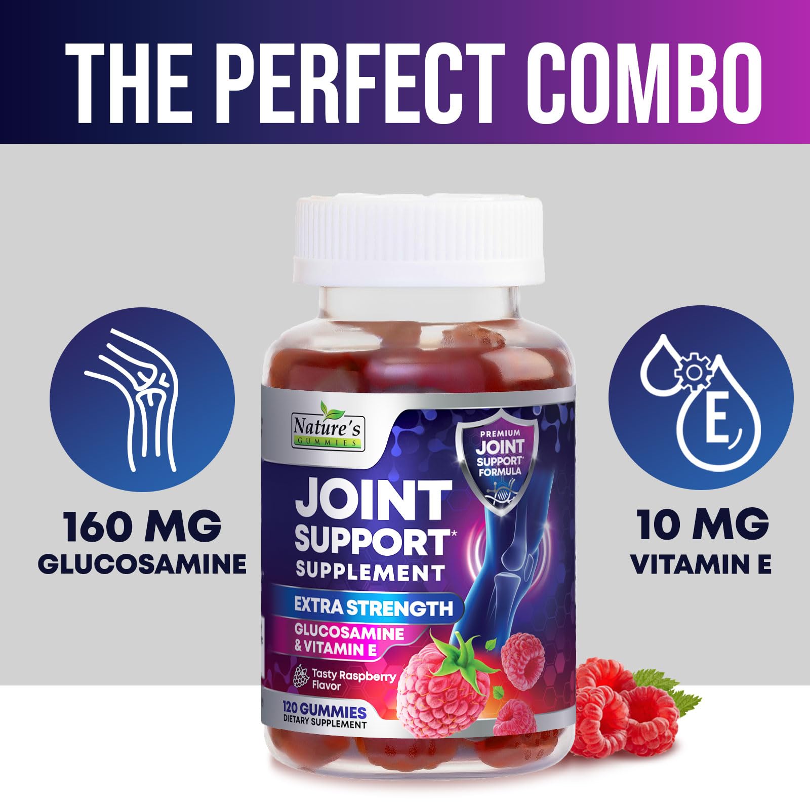 Foto 3 | Suplemento De Apoyo Para Las Articulaciones Nature's Gummies Glucosamine 120 Gomitas - Venta Internacional.
