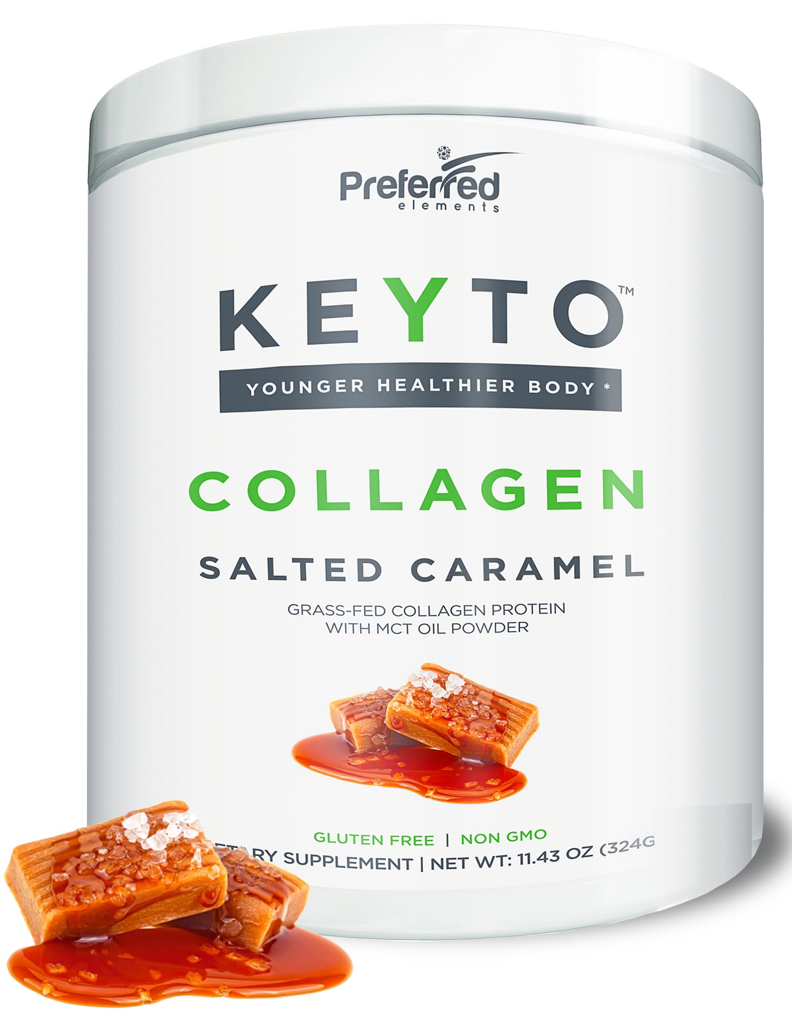Foto 2 pulgar | Proteína De Colágeno En Polvo Preferred Elements Keto Con Aceite Mct - Venta Internacional.
