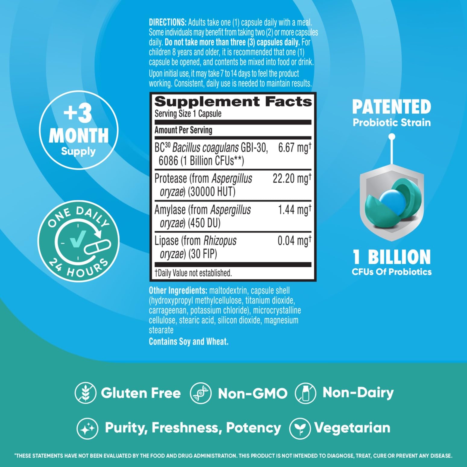 Foto 5 pulgar | Suplemento Digestive Advantage Ibs Probiotics 96 Cápsulas - Venta Internacional.