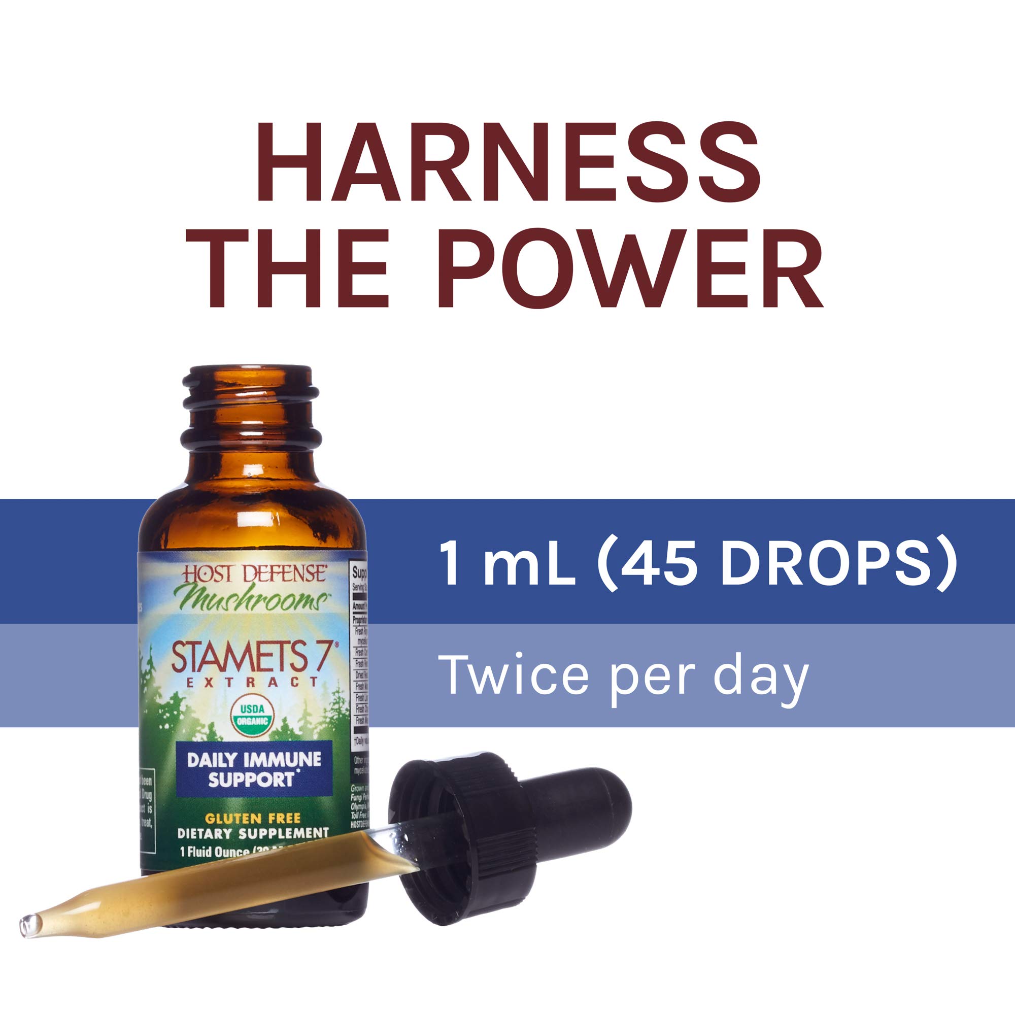 Foto 6 pulgar | Suplemento De Hongos, Extracto De Host Defense Stamets 7, 30 Ml - Venta Internacional.