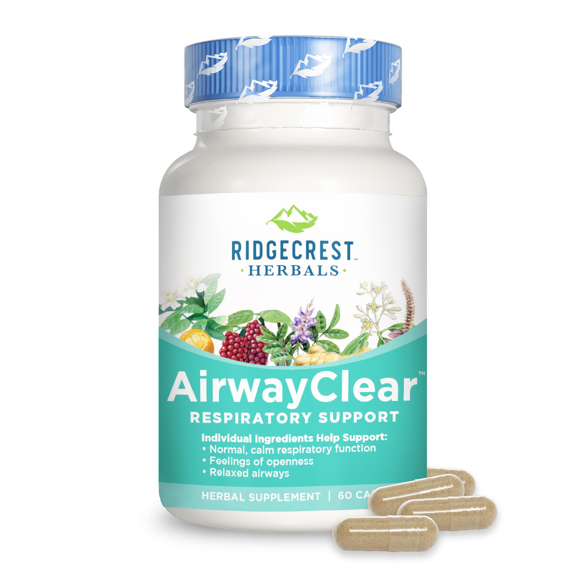 Foto 2 pulgar | Suplementos Ridgecrest Herbals Airwayclear Lung Health 60 Cápsulas - Venta Internacional.
