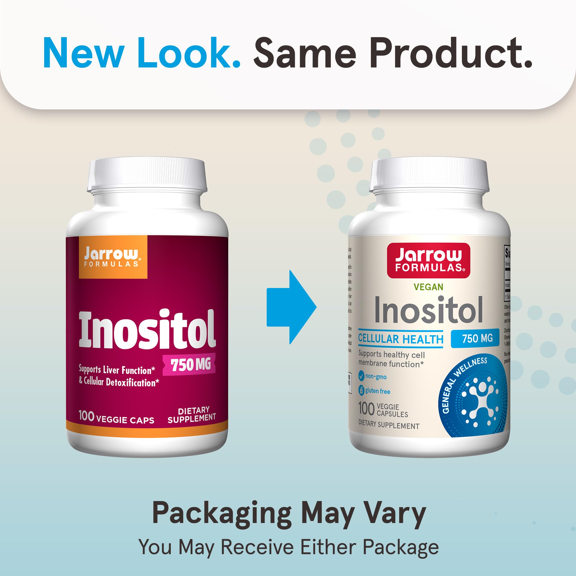 Foto 3 pulgar | Suplemento De Inositol De Jarrow Formulas, 750 Mg, 100 Cápsulas Vegetarianas - Venta Internacional.