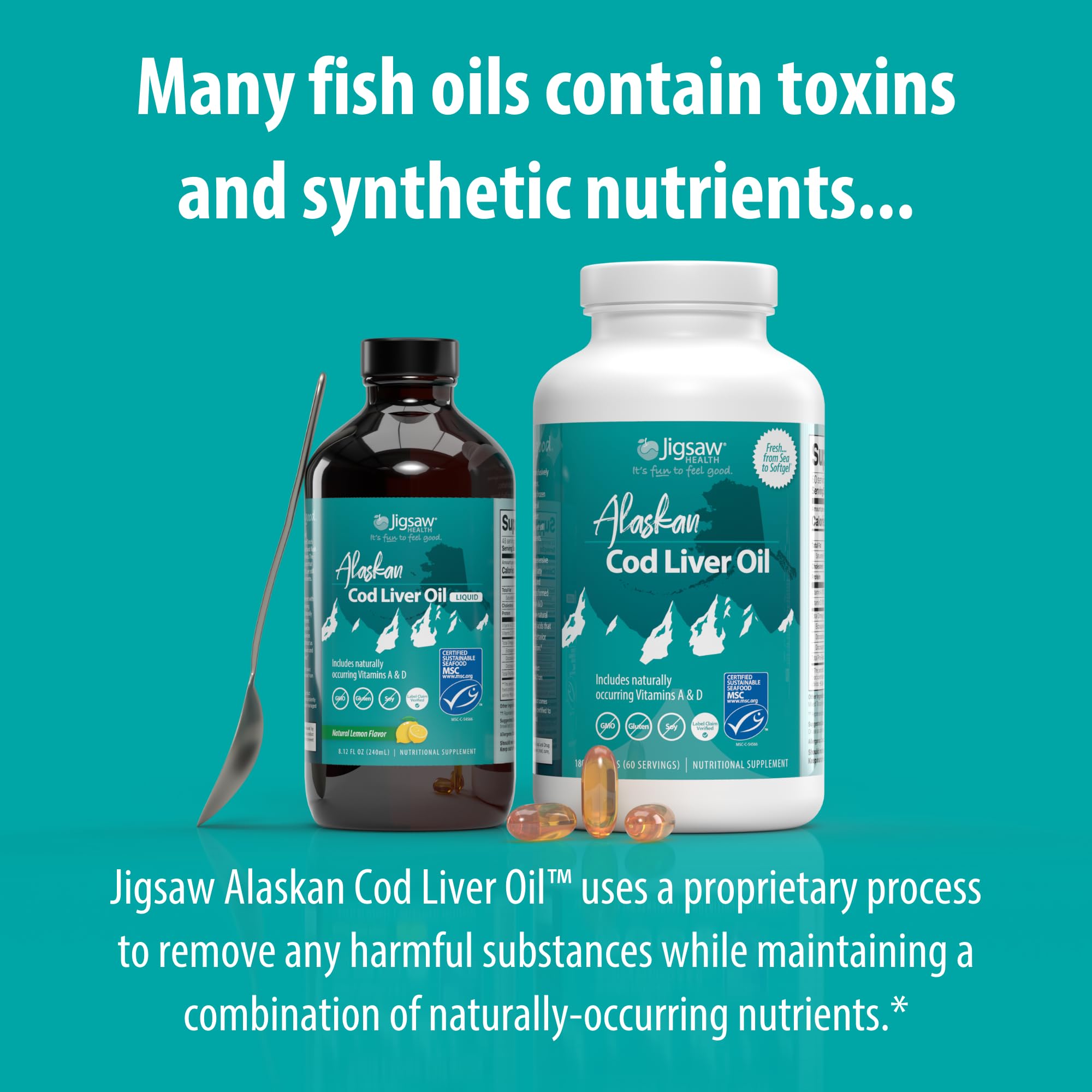 Foto 5 pulgar | Suplemento De Aceite De Hígado De Bacalao De Alaska De Jigsaw Health 180 Cápsulas Blandas - Venta Internacional.