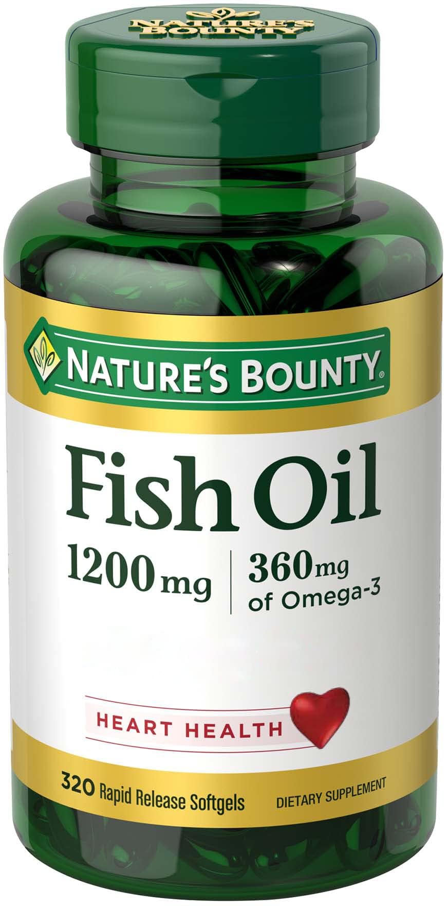 Foto 2 pulgar | Suplemento De Aceite De Pescado Omega 3 De Nature's Bounty, 1200 Mg, 320 Cápsulas Blandas - Venta Internacional.