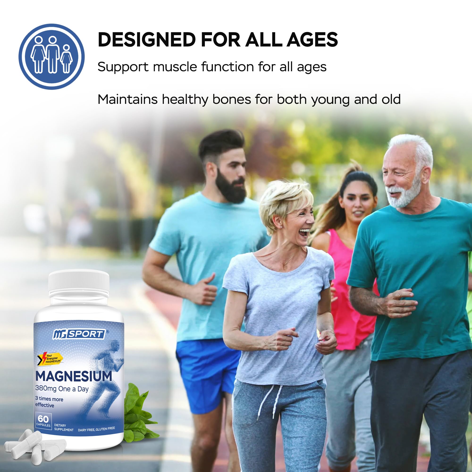 Foto 5 | Suplemento De Magnesio Mgsport De Alta Absorción Con Vitaminas - Venta Internacional.