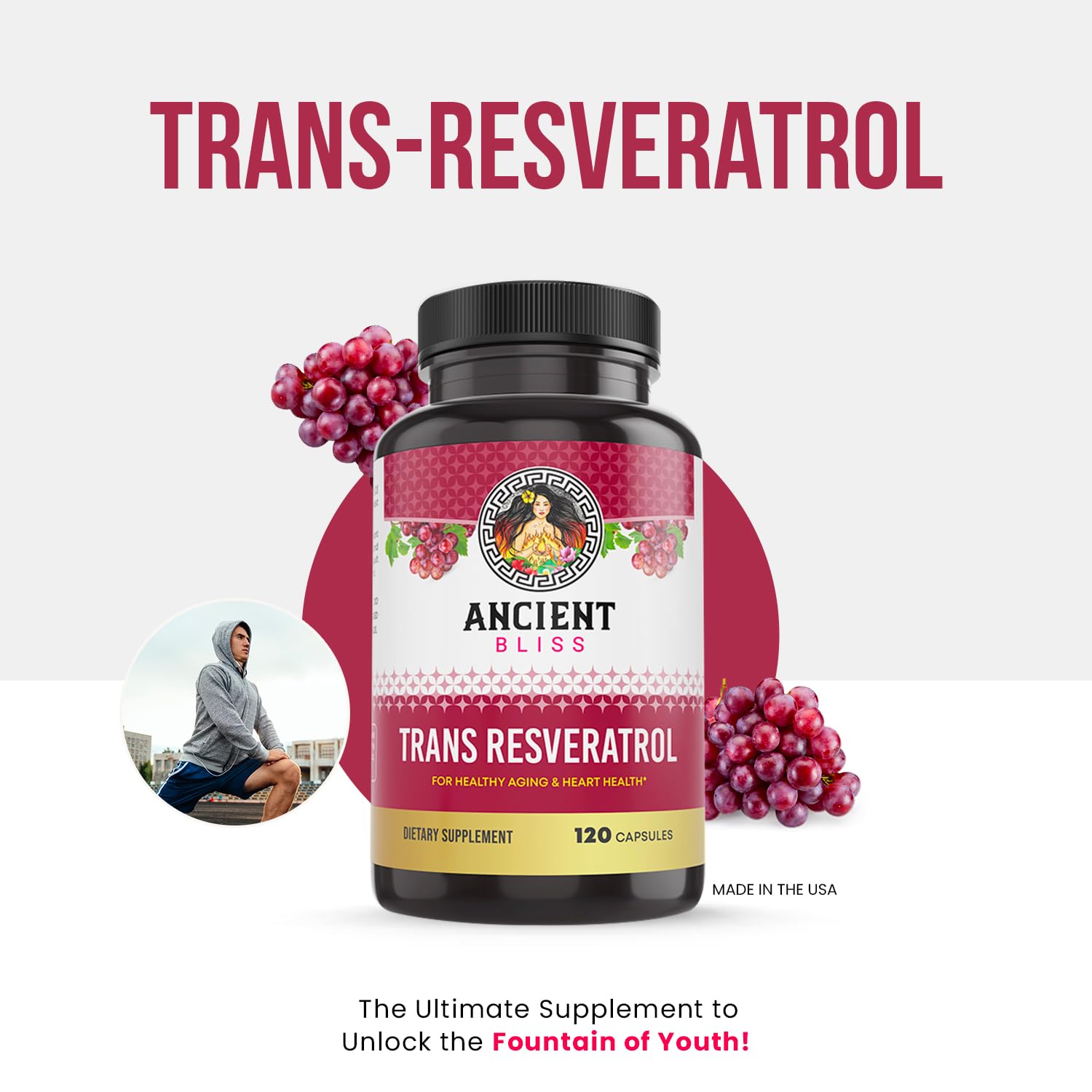 Foto 2 | Complementa El Resveratrol De Ancient Bliss Con Té Verde Y Extracto De Uva - Venta Internacional.