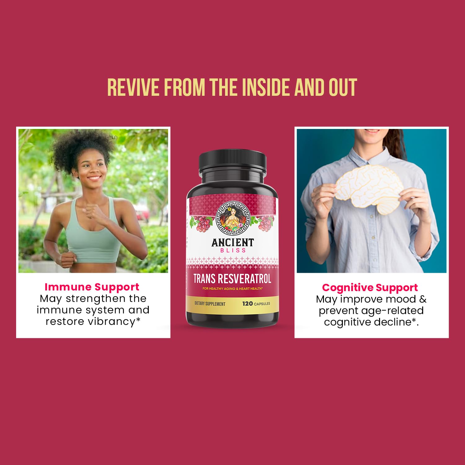 Foto 4 | Complementa El Resveratrol De Ancient Bliss Con Té Verde Y Extracto De Uva - Venta Internacional.