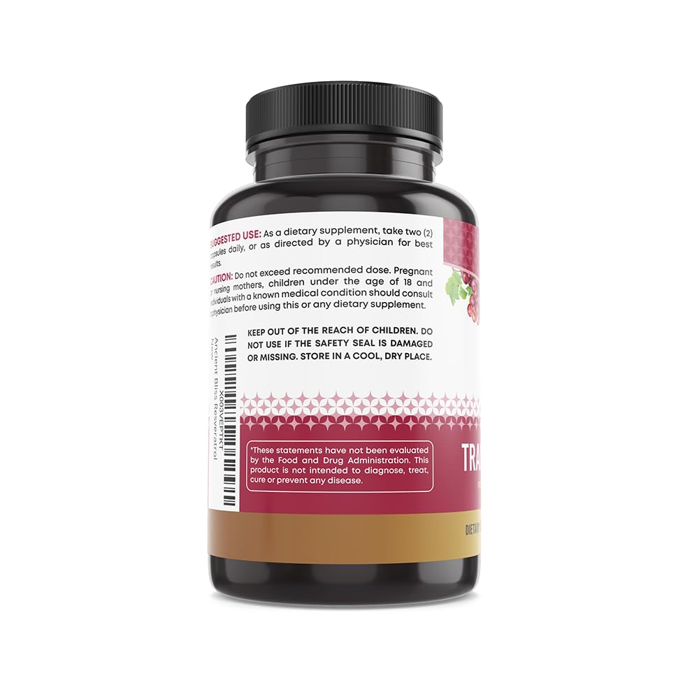 Foto 7 pulgar | Complementa El Resveratrol De Ancient Bliss Con Té Verde Y Extracto De Uva - Venta Internacional.