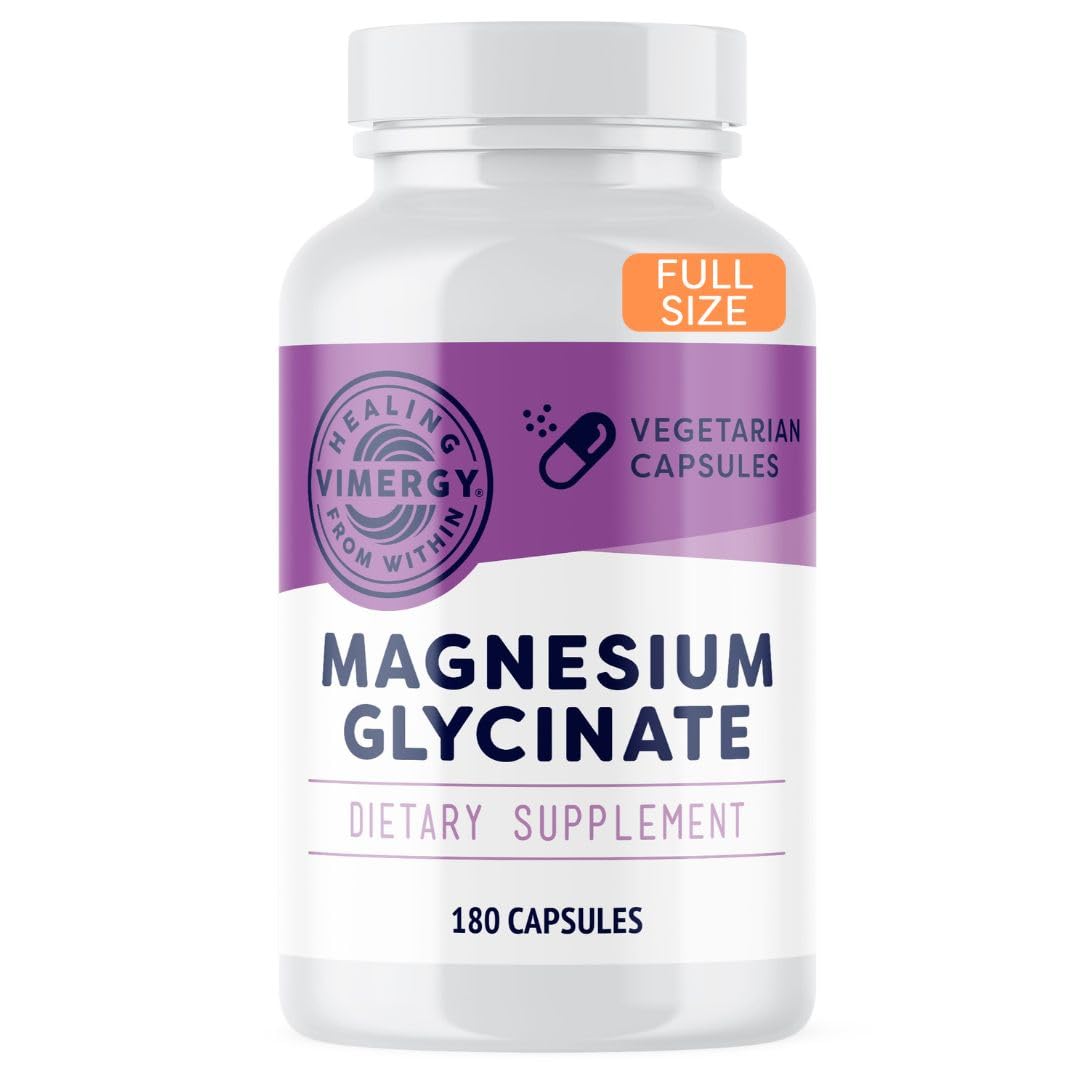 Suplemento De Glicinato De Magnesio Vimergy Con Cúrcuma Y Jengibre - Venta Internacional.
