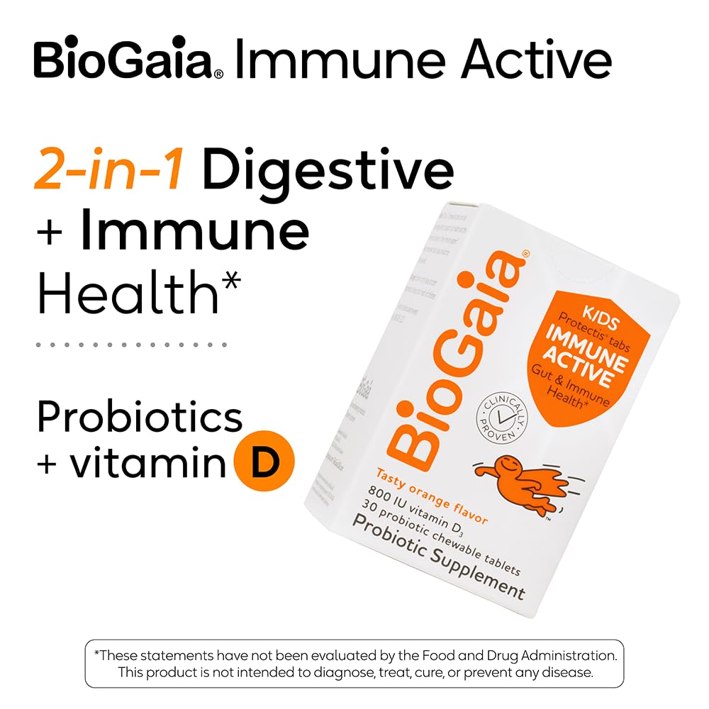 Foto 3 pulgar | Suplemento Biogaia Immune Active Kids Probiotic + Vitamina D - Venta Internacional.
