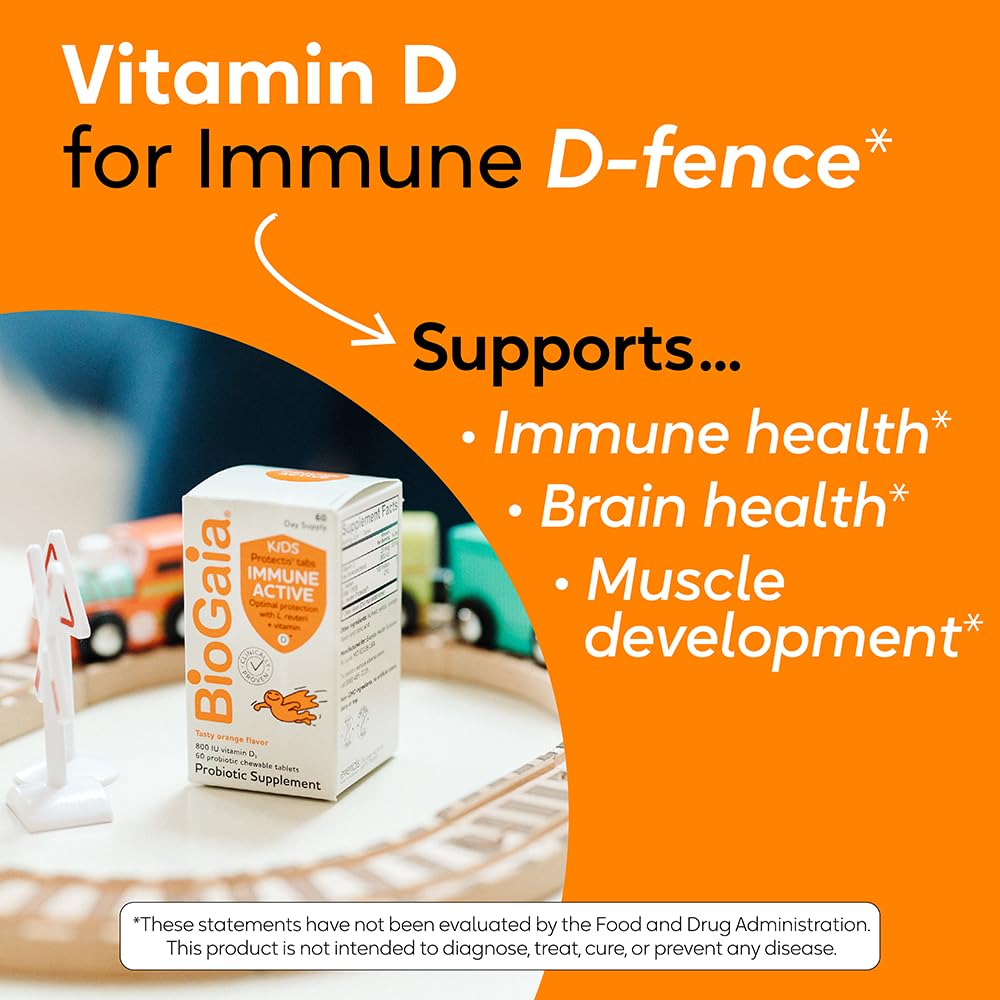 Foto 5 pulgar | Suplemento Biogaia Immune Active Kids Probiotic + Vitamina D - Venta Internacional.