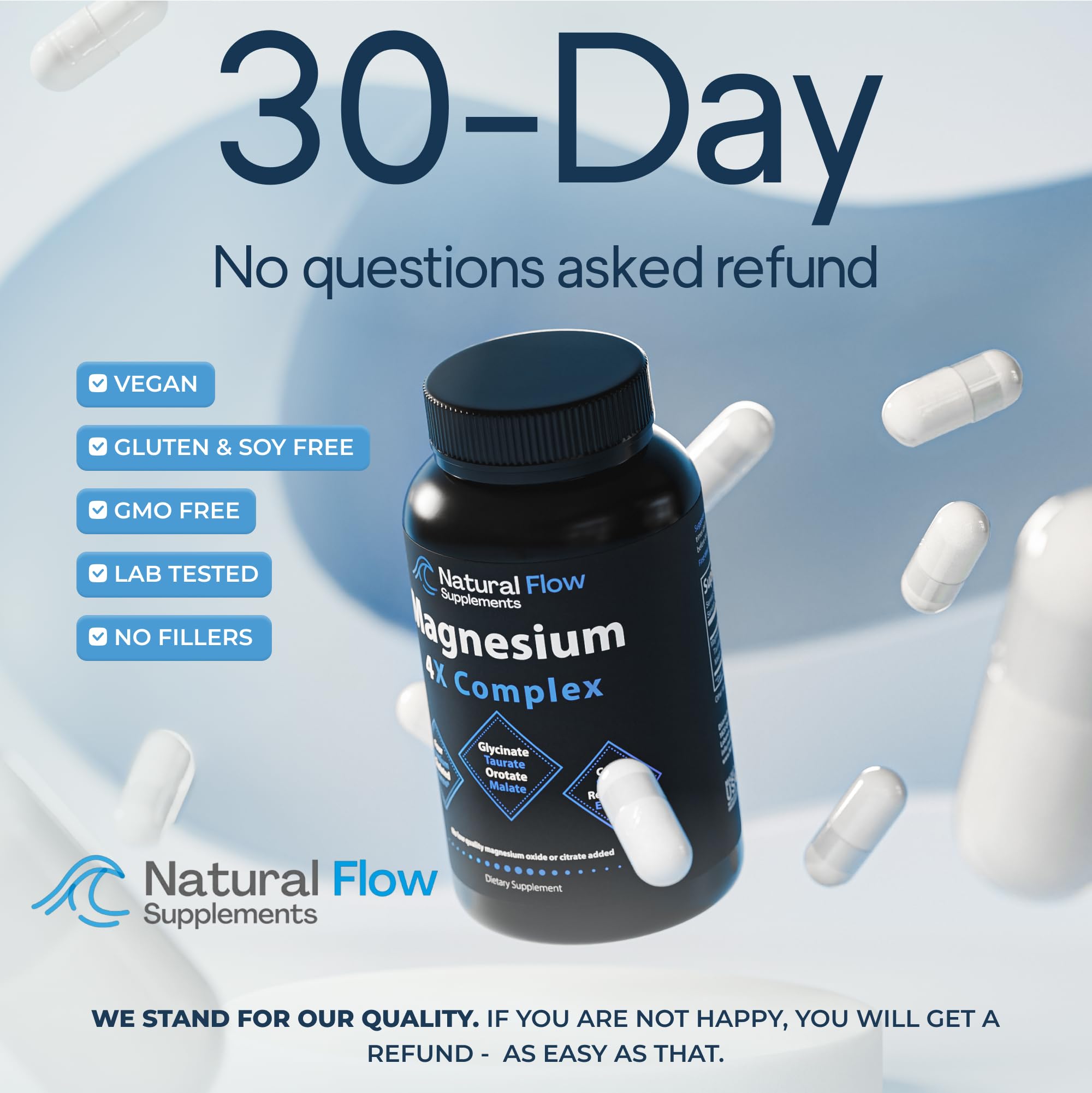 Foto 7 pulgar | Suplemento Natural Flow 4x Magnesio 120 Cápsulas - Venta Internacional.