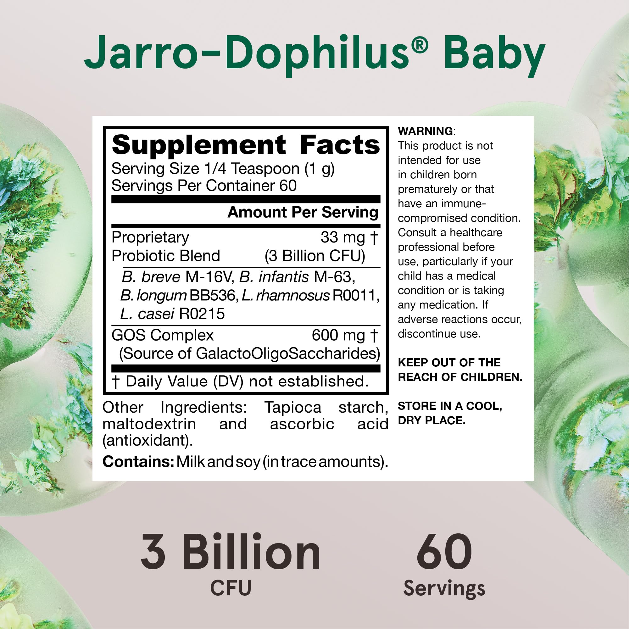 Foto 7 pulgar | Suplemento Jarro-dophilus Baby Probiotic 60d De Jarrow Formulas - Venta Internacional.