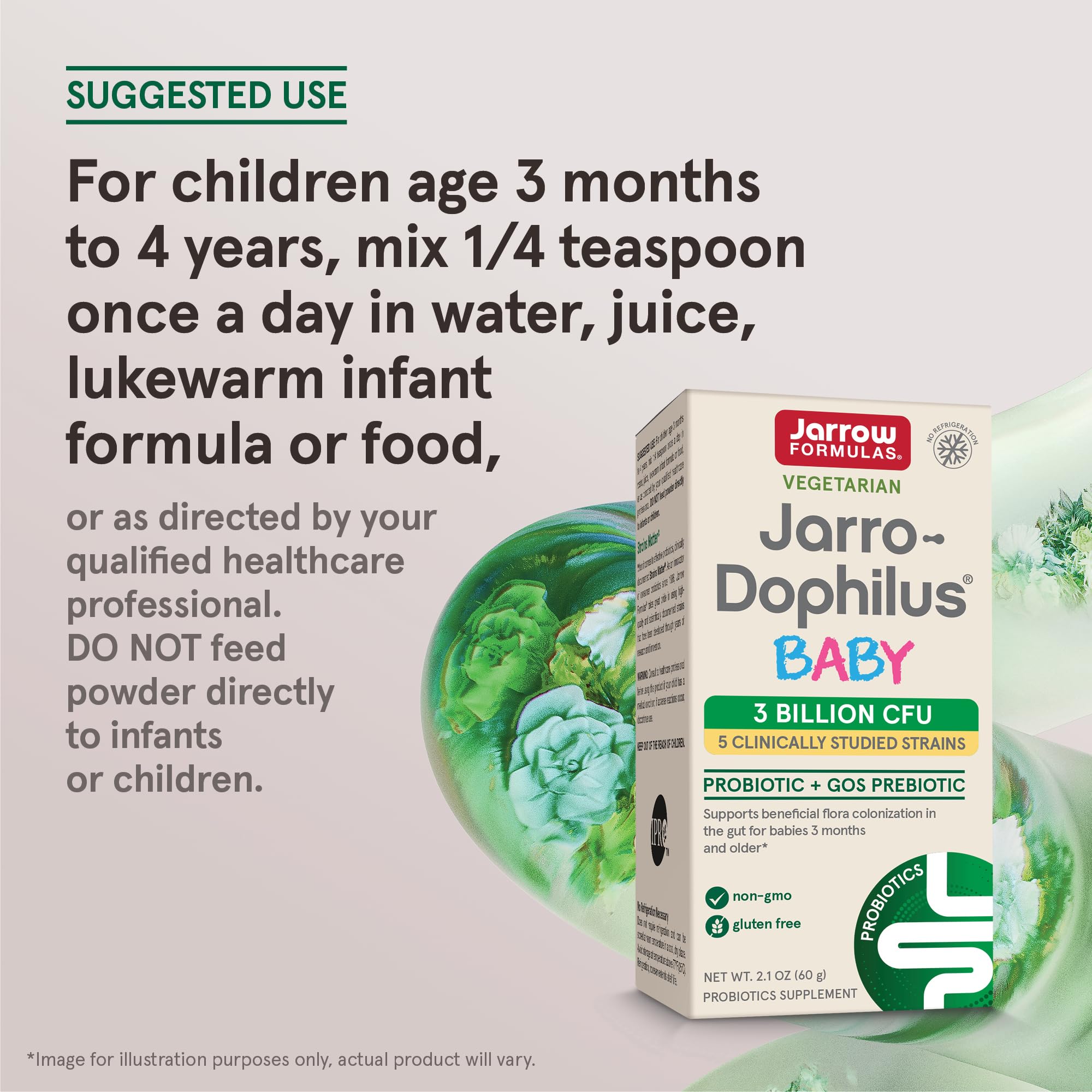 Foto 8 pulgar | Suplemento Jarro-dophilus Baby Probiotic 60d De Jarrow Formulas - Venta Internacional.