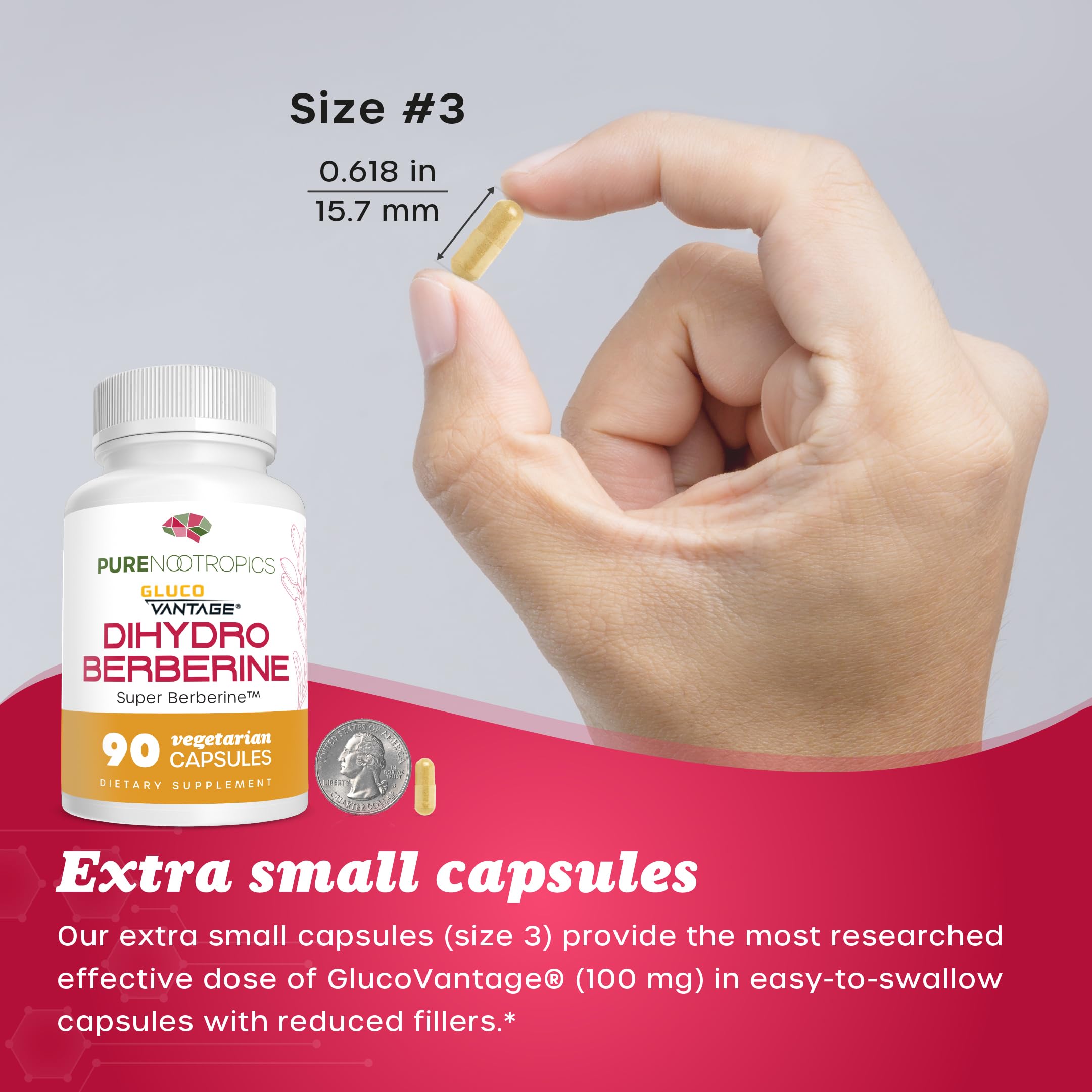Foto 7 pulgar | Suplemento de Dihidroberberberina Pura de Nootrópicos 100 Mg 90 Cápsulas - Venta Internacional