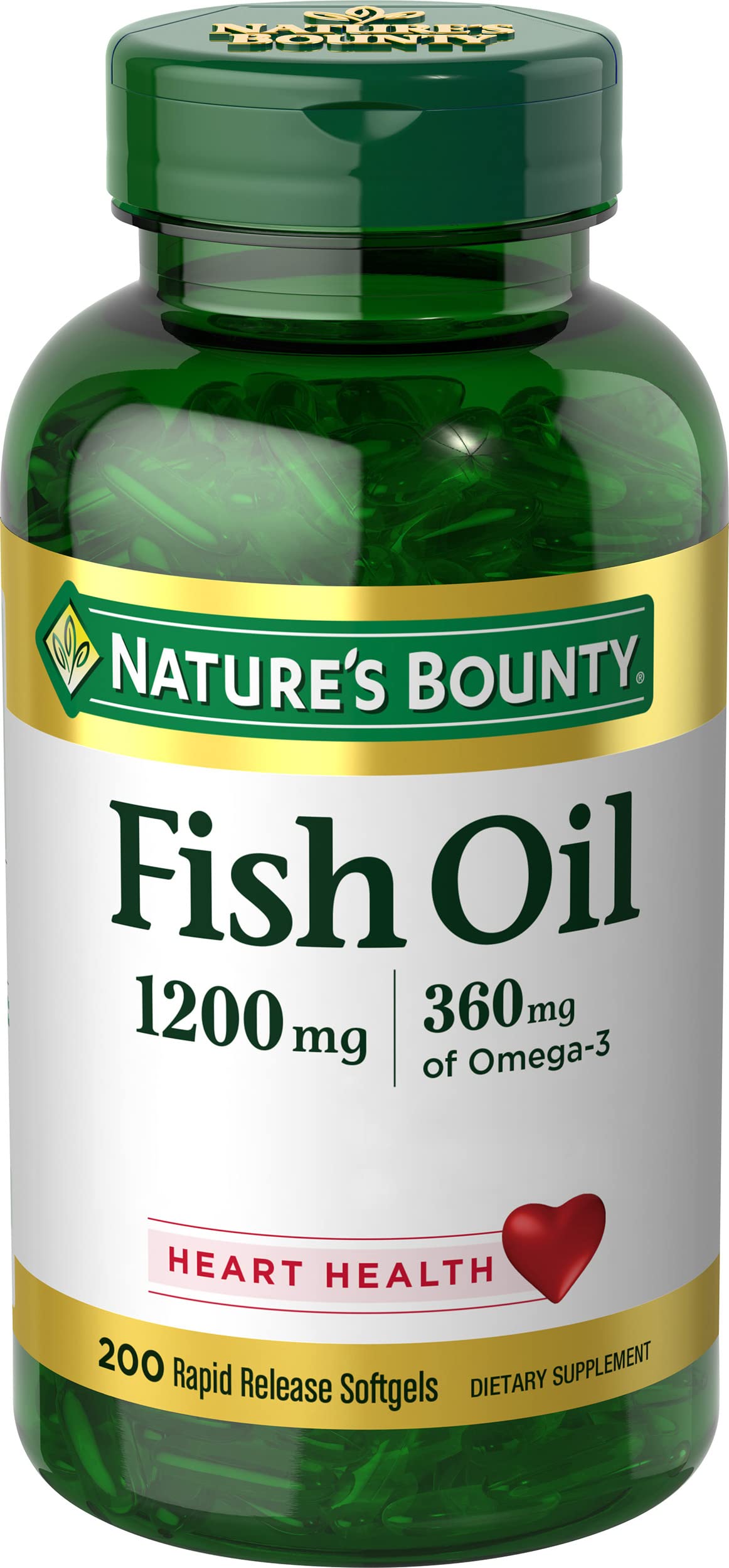 Foto 2 pulgar | Suplemento Nature's Bounty Fish Oil 1200 Mg De Omega-3 200 Cápsulas Blandas - Venta Internacional.