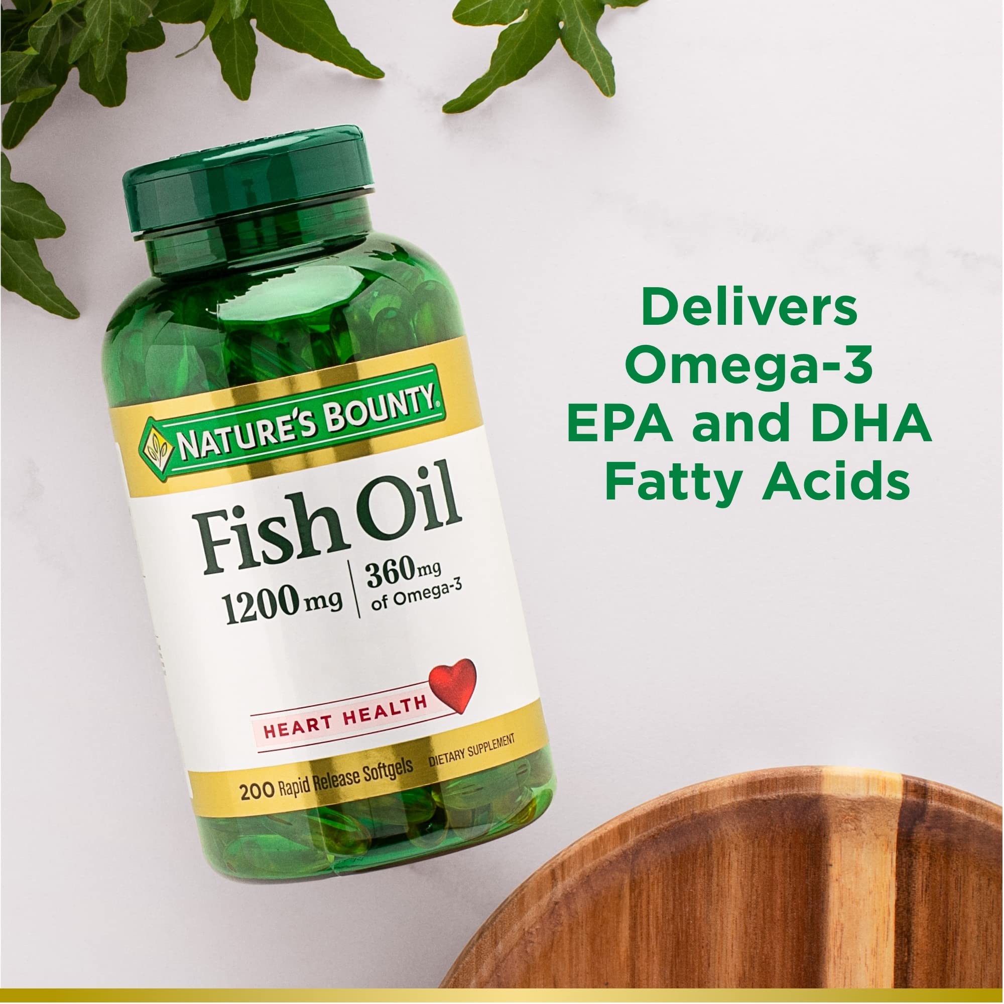 Foto 5 pulgar | Suplemento Nature's Bounty Fish Oil 1200 Mg De Omega-3 200 Cápsulas Blandas - Venta Internacional.