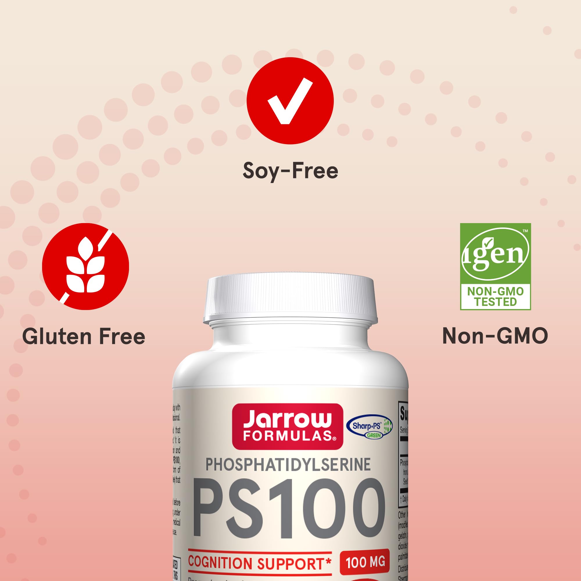 Foto 6 pulgar | Suplemento Jarrow Formulas Ps100 De Fosfatidilserina 100 Mg - Venta Internacional.