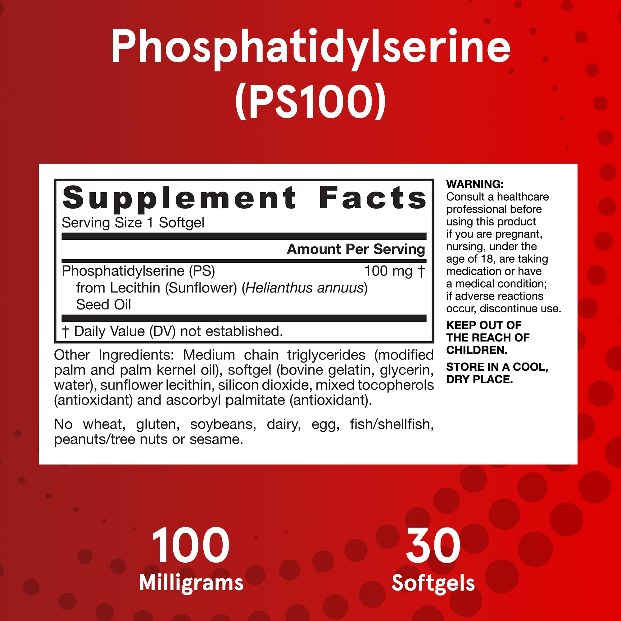 Foto 7 pulgar | Suplemento Jarrow Formulas Ps100 De Fosfatidilserina 100 Mg - Venta Internacional.