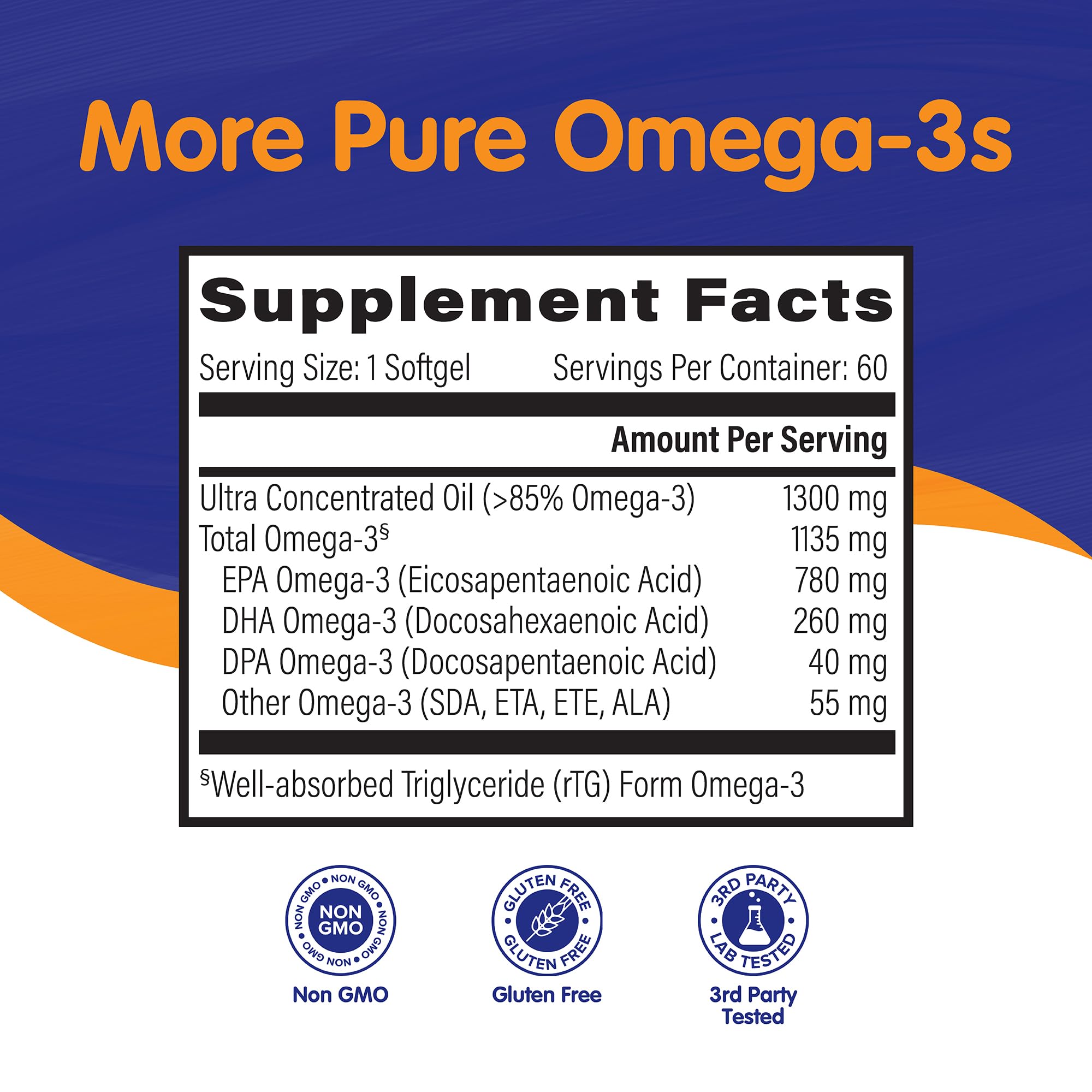 Foto 4 pulgar | Suplemento Omegavia Ultra Concentrado De Aceite De Pescado Omega 3 60 Cápsulas Blandas - Venta Internacional.