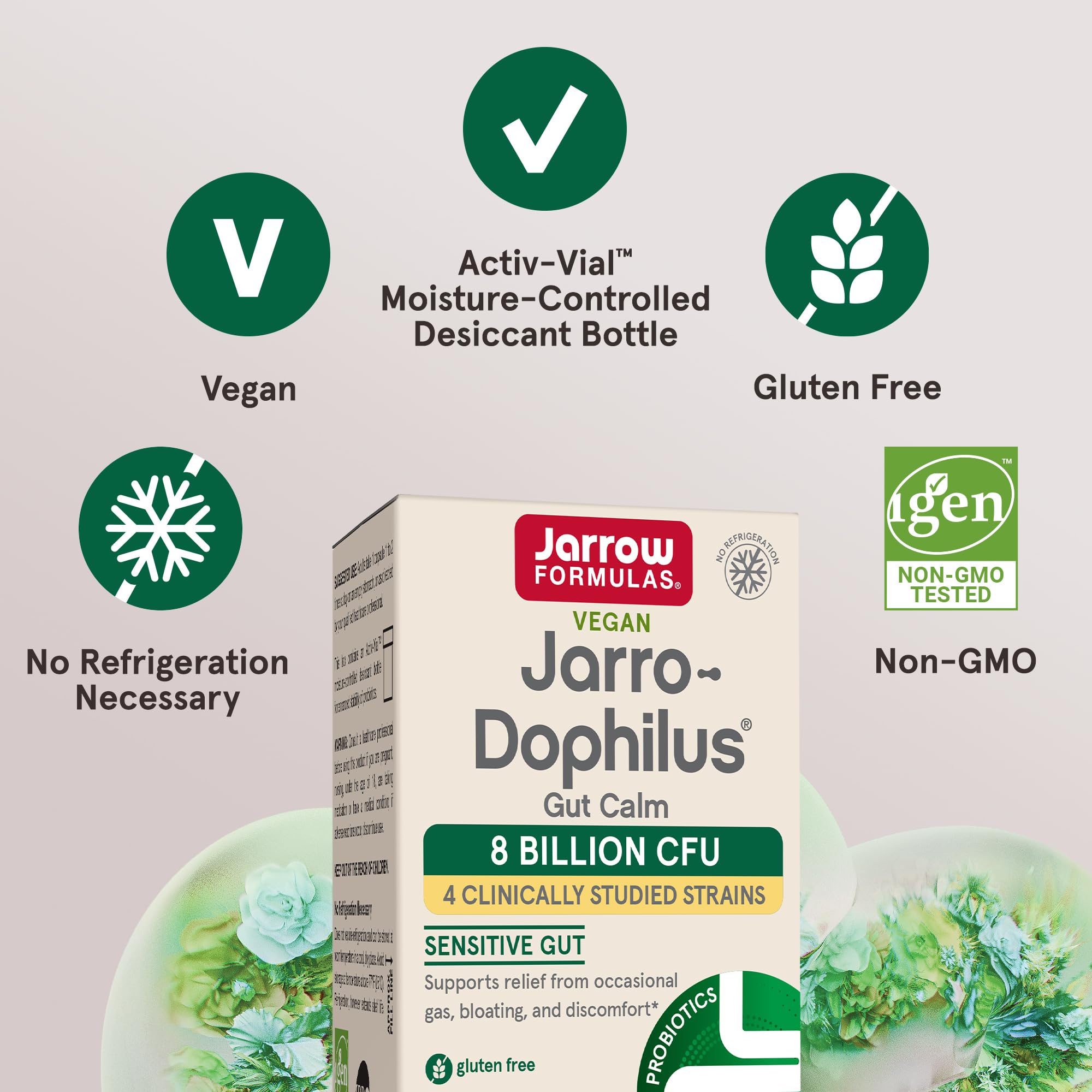 Foto 6 pulgar | Suplemento Jarro-dophilus Gut Calm 8b Cfu De Jarrow Formulas - Venta Internacional.