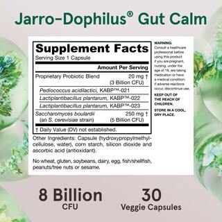 Foto 6 | Suplemento Jarro-dophilus Gut Calm 8b Cfu De Jarrow Formulas - Venta Internacional.