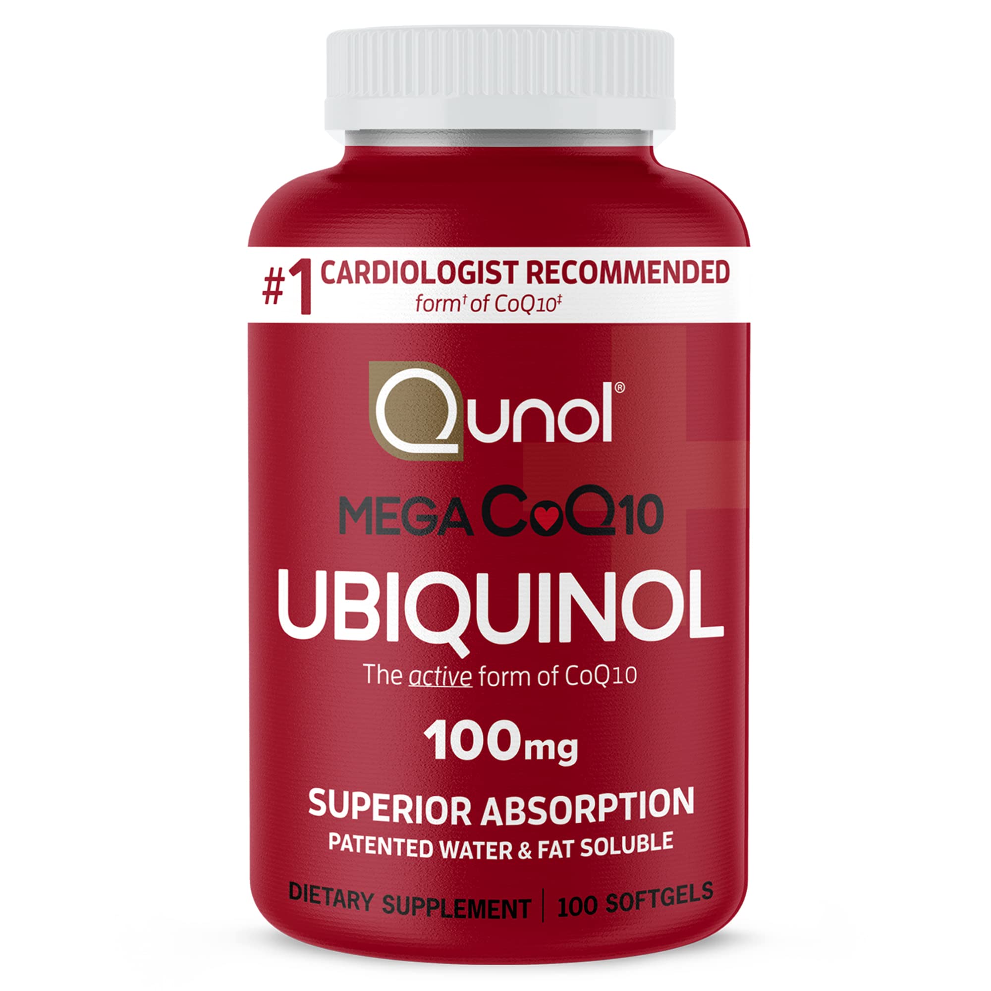 Suplemento Qunol Mega Ubiquinol 100 Mg De Coq10 100 Cápsulas Blandas - Venta Internacional.