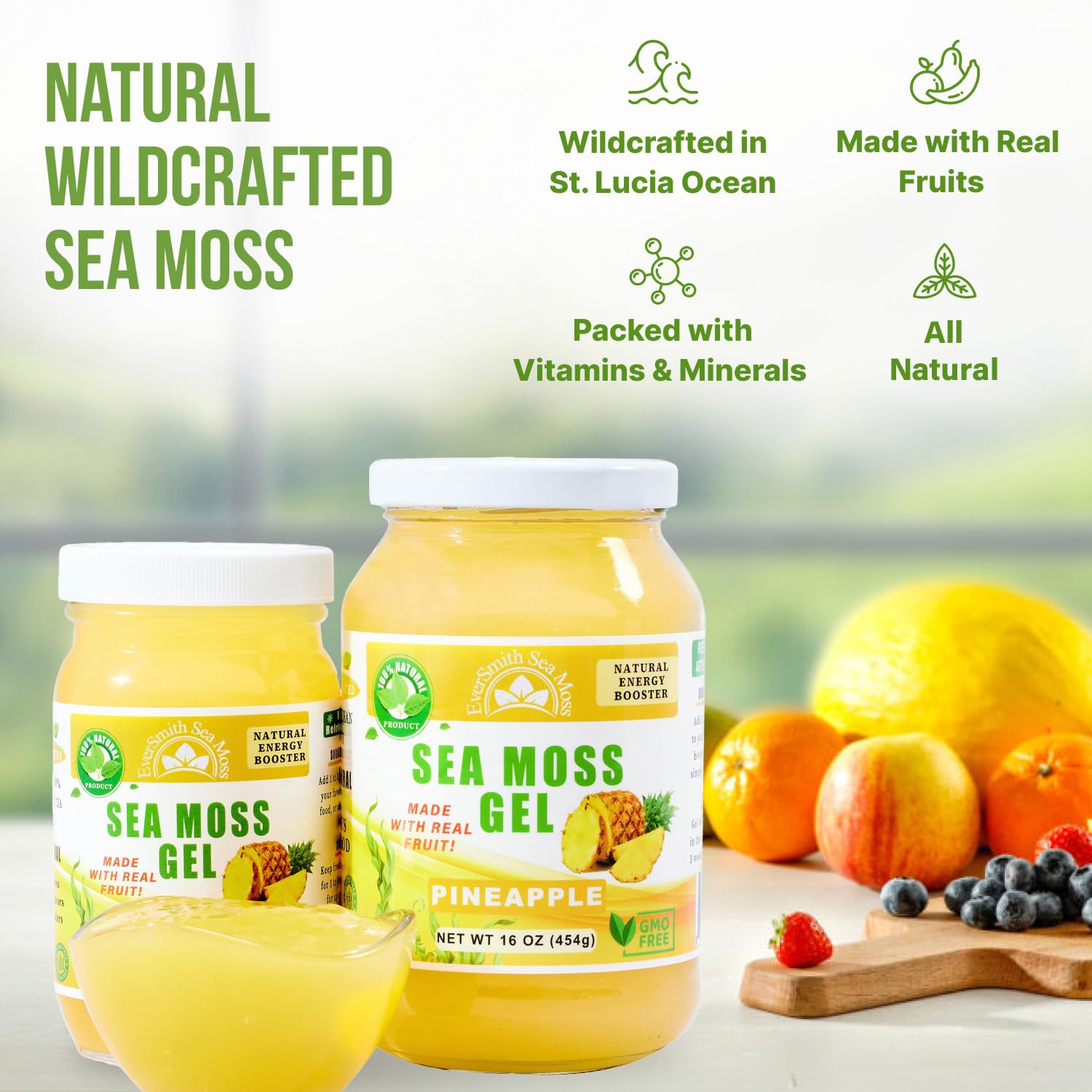 Foto 4 pulgar | Gel De Musgo Marino Eversmith Organics Wildcrafted Irish, 473 Ml - Venta Internacional.