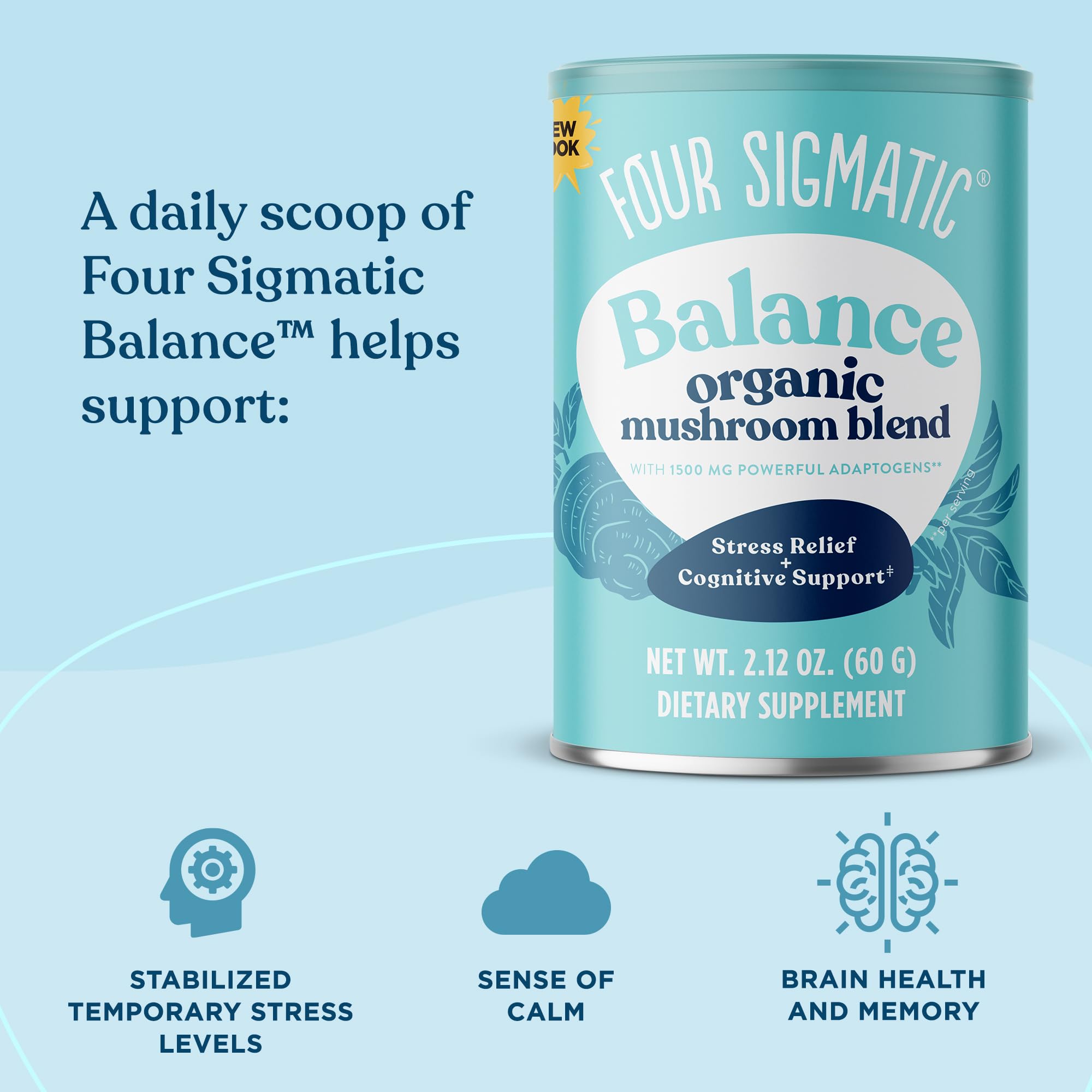 Foto 3 pulgar | Suplemento Four Sigmatic Adaptogen Mushroom Balance Mix - Venta Internacional.