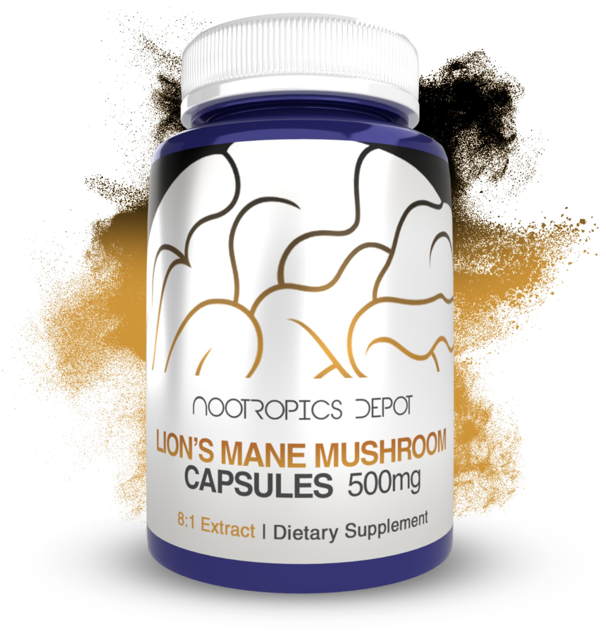 Foto 2 pulgar | Suplemento Nootropics Depot Lions Mane Mushroom 500 Mg 60 Cápsulas - Venta Internacional.