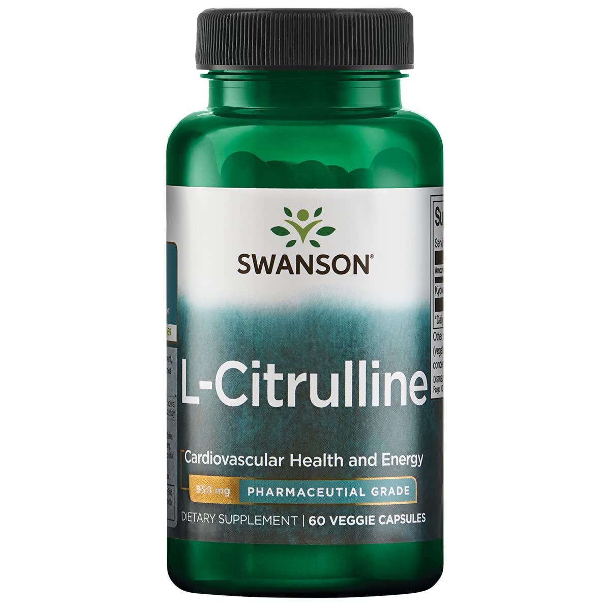 Foto 2 pulgar | Suplemento De L-citrulina Swanson 850 Mg Para La Salud Cardiovascular - Venta Internacional.
