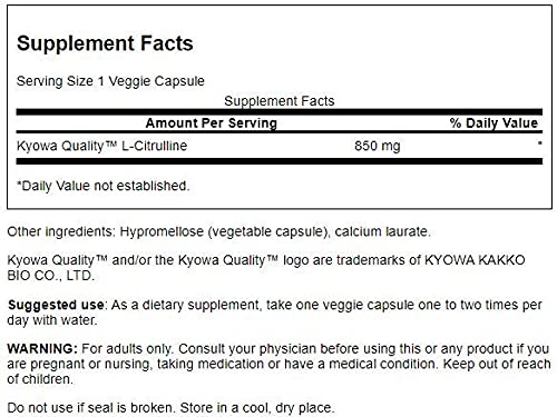 Foto 3 pulgar | Suplemento De L-citrulina Swanson 850 Mg Para La Salud Cardiovascular - Venta Internacional.