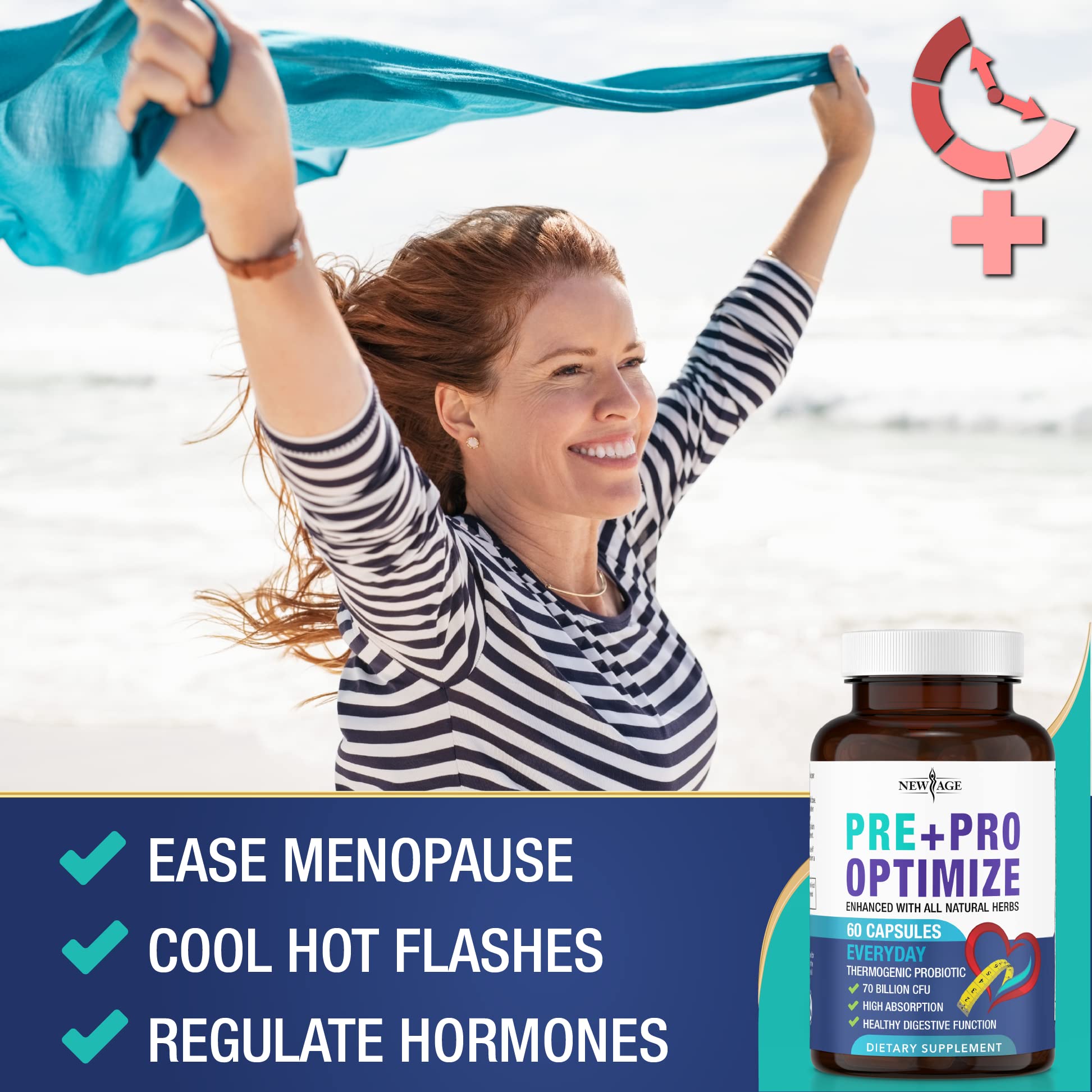 Foto 5 pulgar | Probióticos New Age Pro Optimizan La Menopausia Femenina 70b Cfu - Venta Internacional.