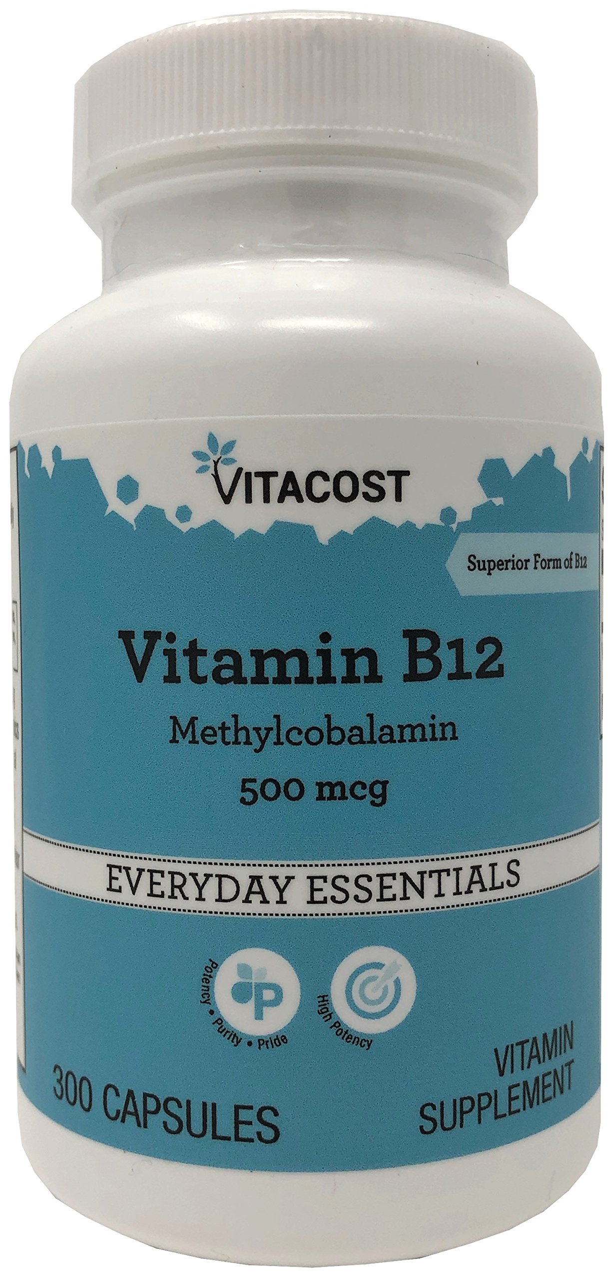 Foto 2 pulgar | Suplemento Vitacost De Vitamina B-12 Y Metilcobalamina, 500 Mcg, 300 Cápsulas - Venta Internacional.