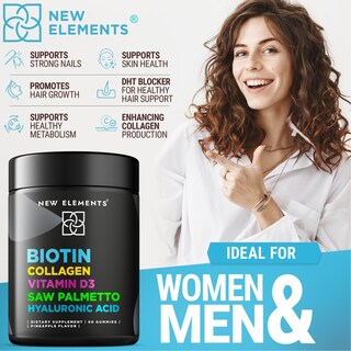 Foto 5 | Suplemento De Gomitas De Biotina Con Colágeno Y Vitamina D3 Para La Piel Del Cabello - Venta Internacional.