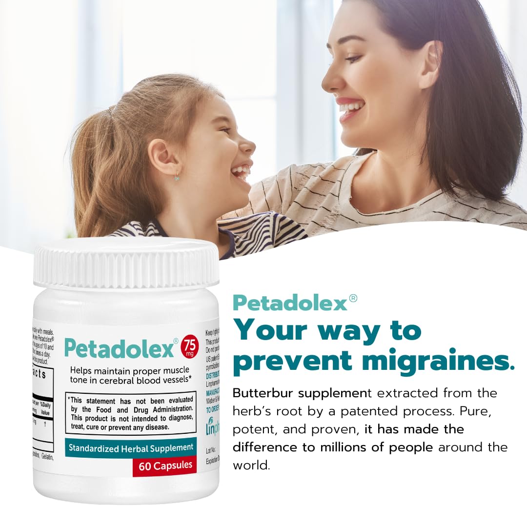 Foto 2 | Suplemento De Extracto De Raíz De Petasita Petadolex Linpharma 75 Mg - Venta Internacional.