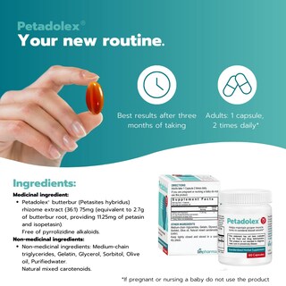 Foto 4 | Suplemento De Extracto De Raíz De Petasita Petadolex Linpharma 75 Mg - Venta Internacional.