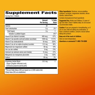 Foto 5 | Tabletas Masticables Amazon Basic Care Immune Support, 116 Unidades - Venta Internacional.