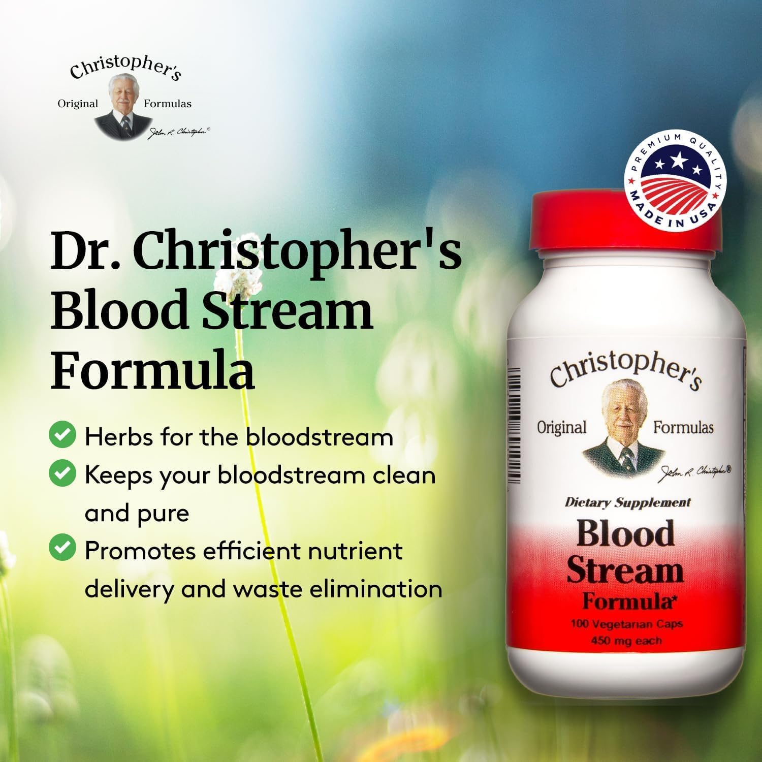 Foto 5 pulgar | Suplemento Dr. Christopher's Blood Stream Formula 100 Cápsulas - Venta Internacional.