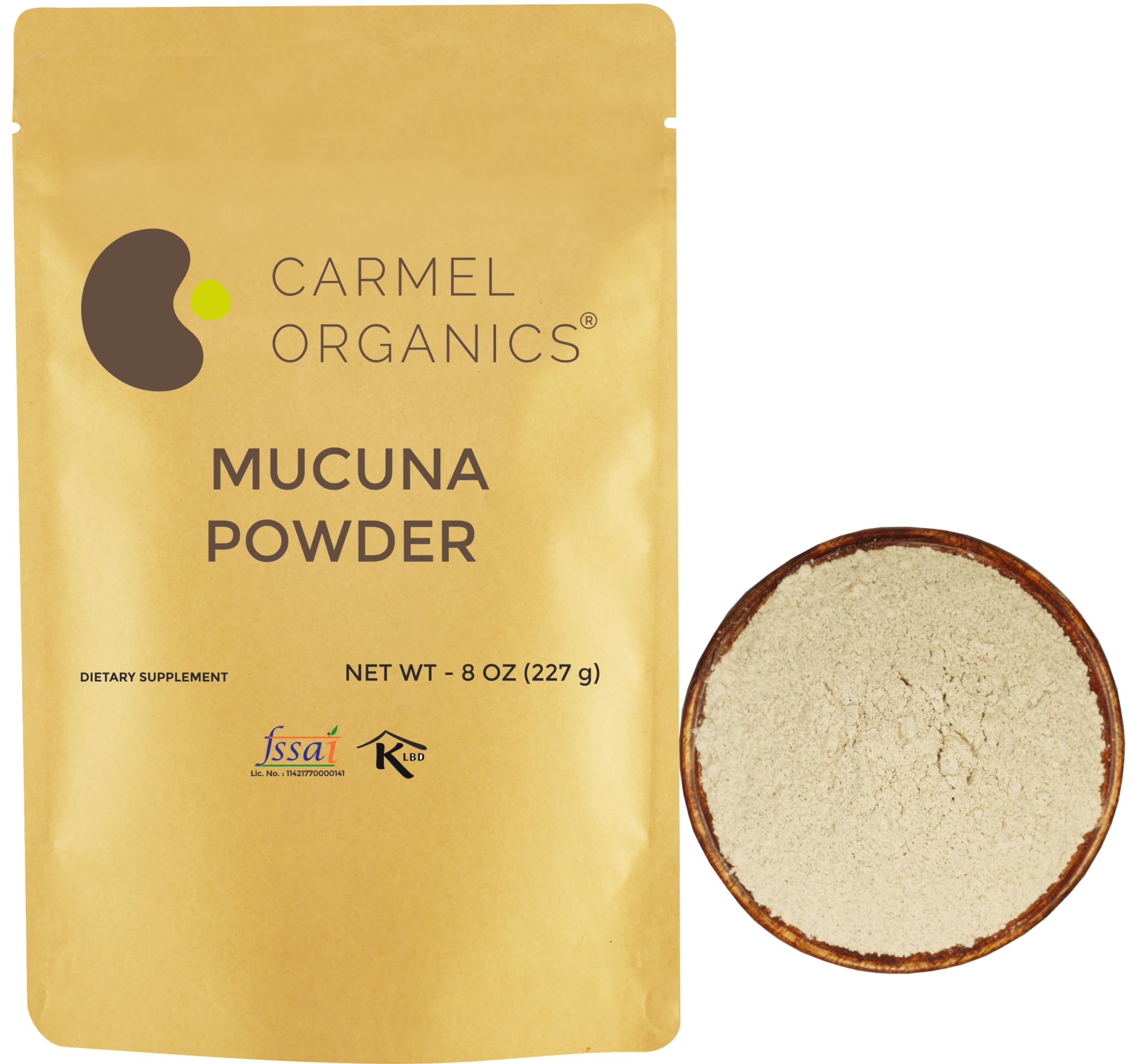 Foto 2 pulgar | Semillas De Mucuna Pruriens En Polvo Carmel Organics 227 G - Venta Internacional.