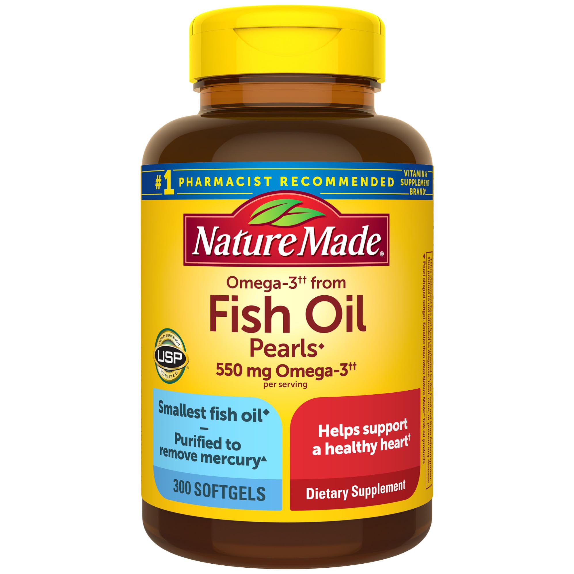 Foto 2 pulgar | Suplemento De Aceite De Pescado Omega 3 De Nature Made, 550 Mg, 300 Cápsulas Blandas - Venta Internacional.