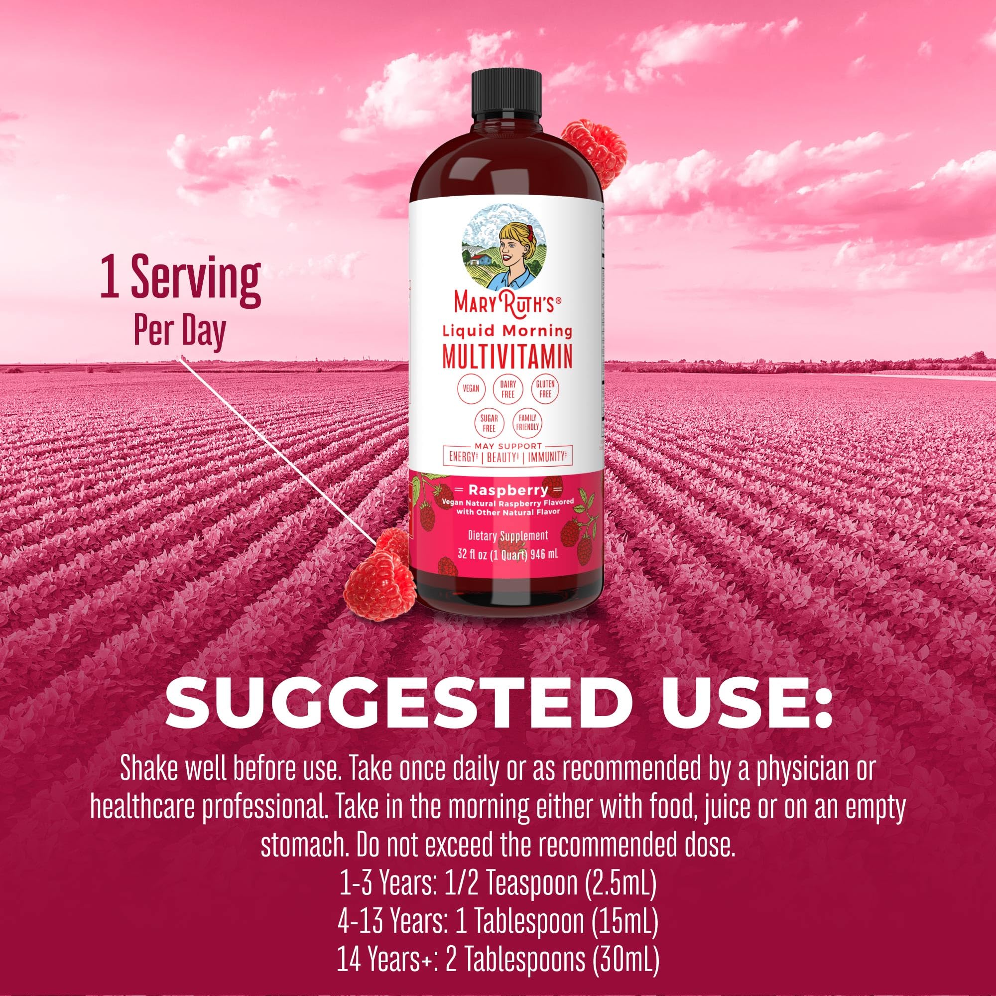 Foto 5 | Multivitamínico Multimineral Maryruth's Liquid 960 Ml Para Mujeres, Hombres Y Niños - Venta Internacional.