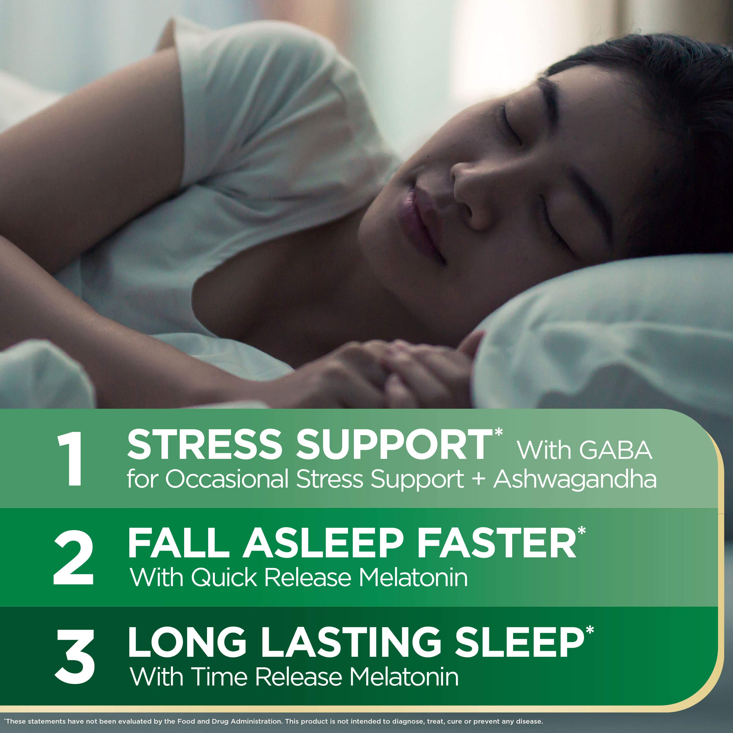 Foto 6 pulgar | Suplemento Nature's Bounty Stress Support Sleep3 Melatonina 10 Mg - Venta Internacional.