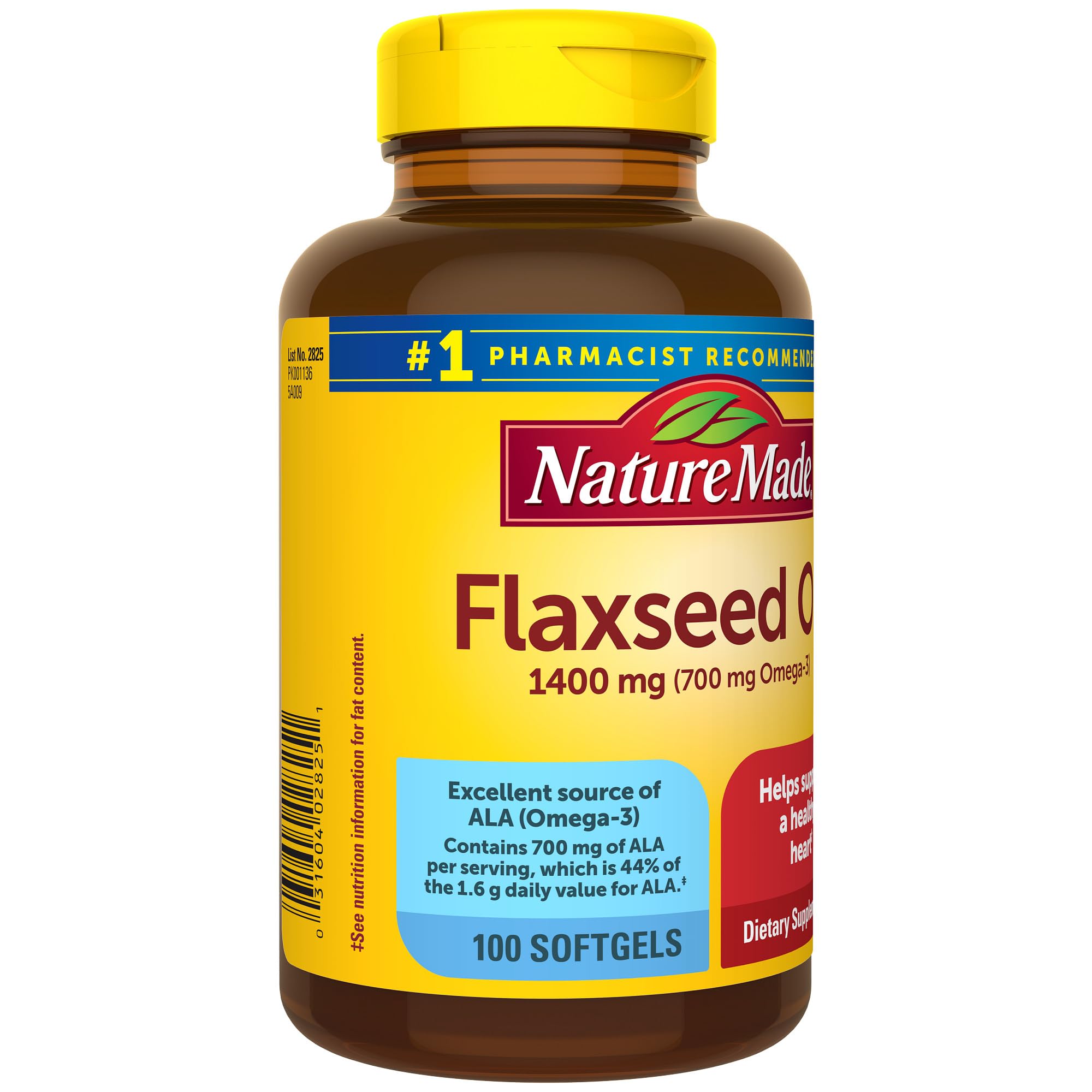 Foto 7 | Suplemento De Aceite De Linaza Nature Made 1400 Mg 100 Cápsulas Blandas - Venta Internacional.
