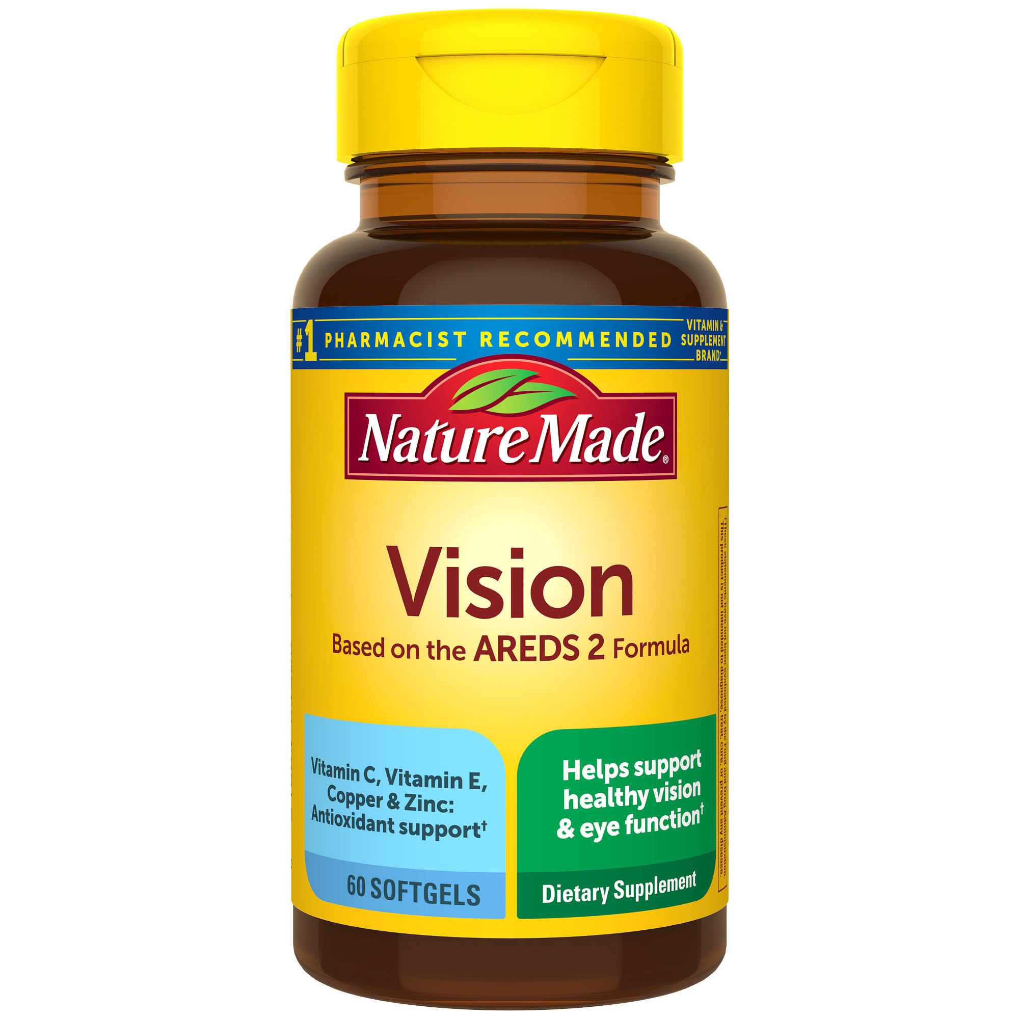 Foto 2 pulgar | Vitaminas Para Ojos Nature Made Vision Areds 2 Formula 60 Cápsulas Blandas - Venta Internacional.